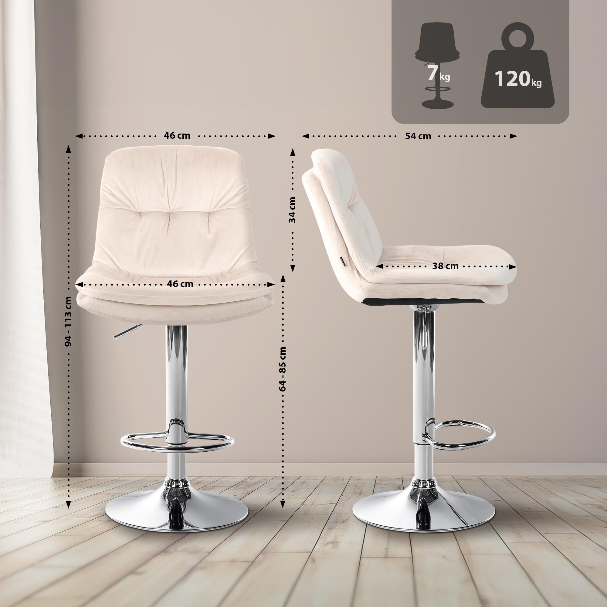 Barhocker Laurel Samt