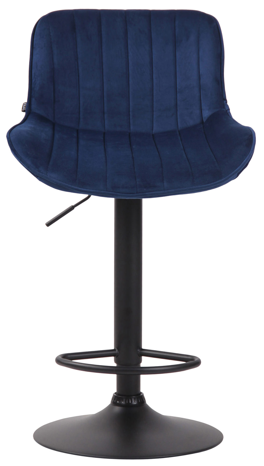 2er Set Barhocker Lentini Samt blau schwarz