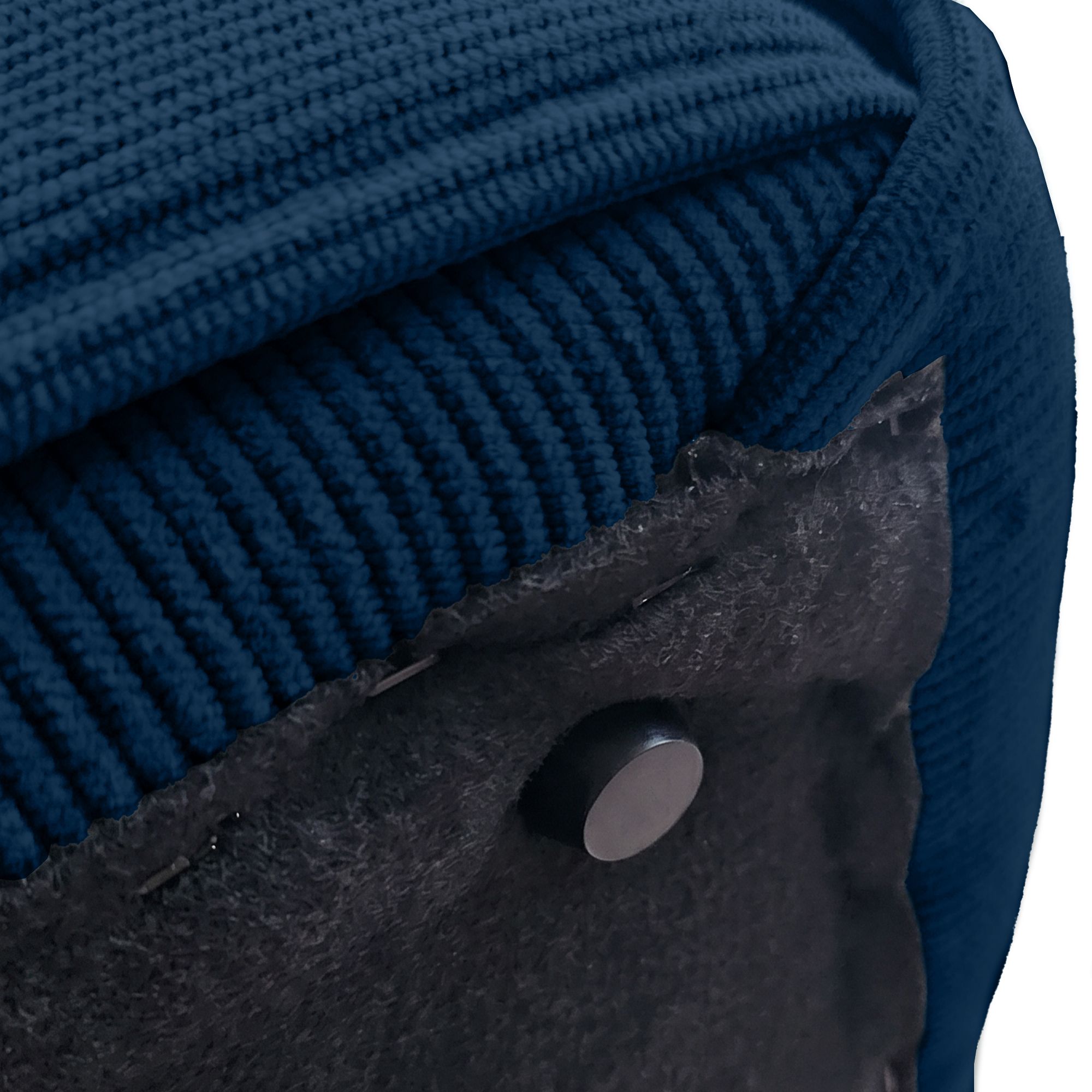 Sitzhocker Cord Forinta blau