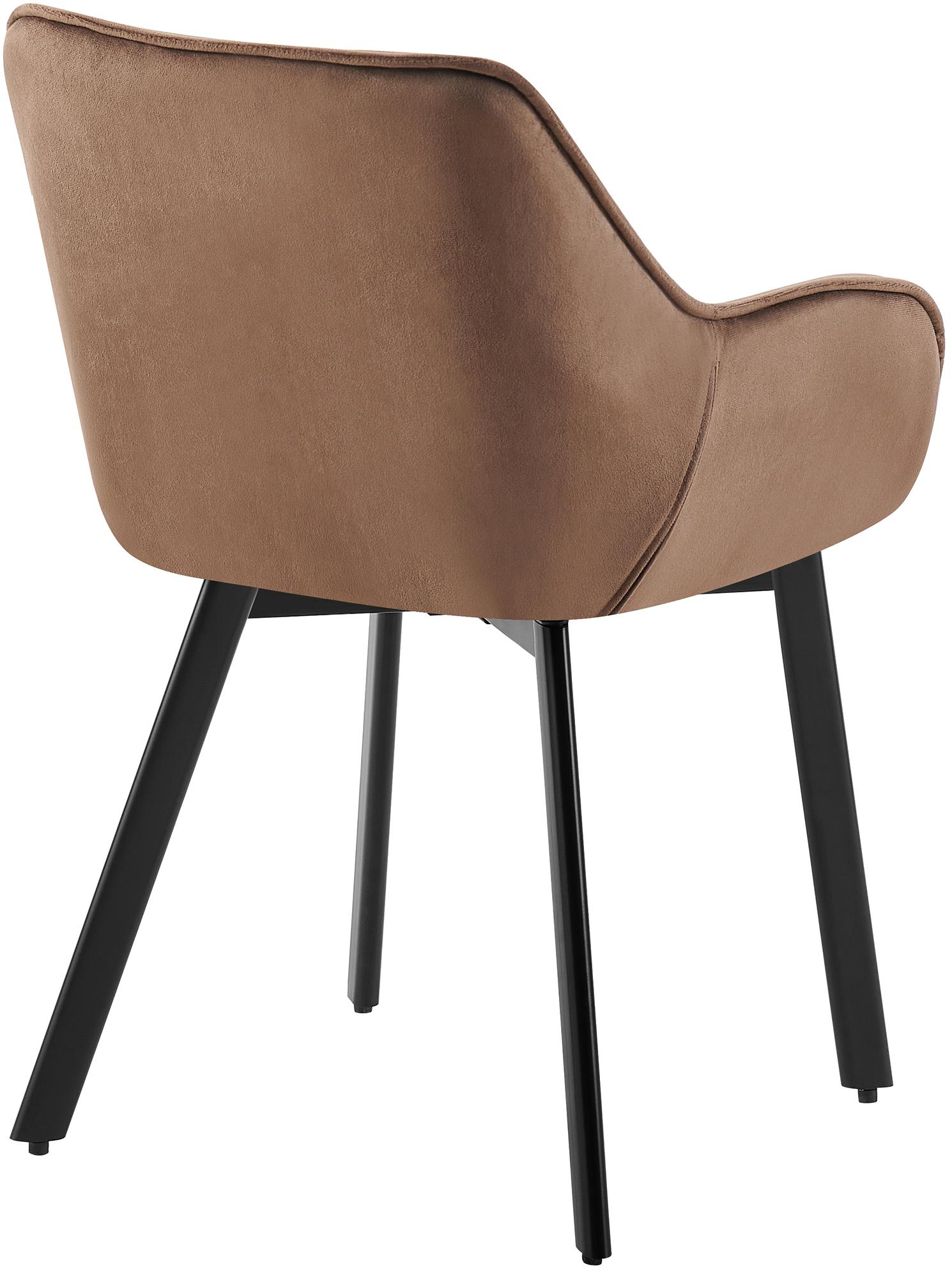 2er Set Drehbarer Esszimmerstuhl Antigo Samt