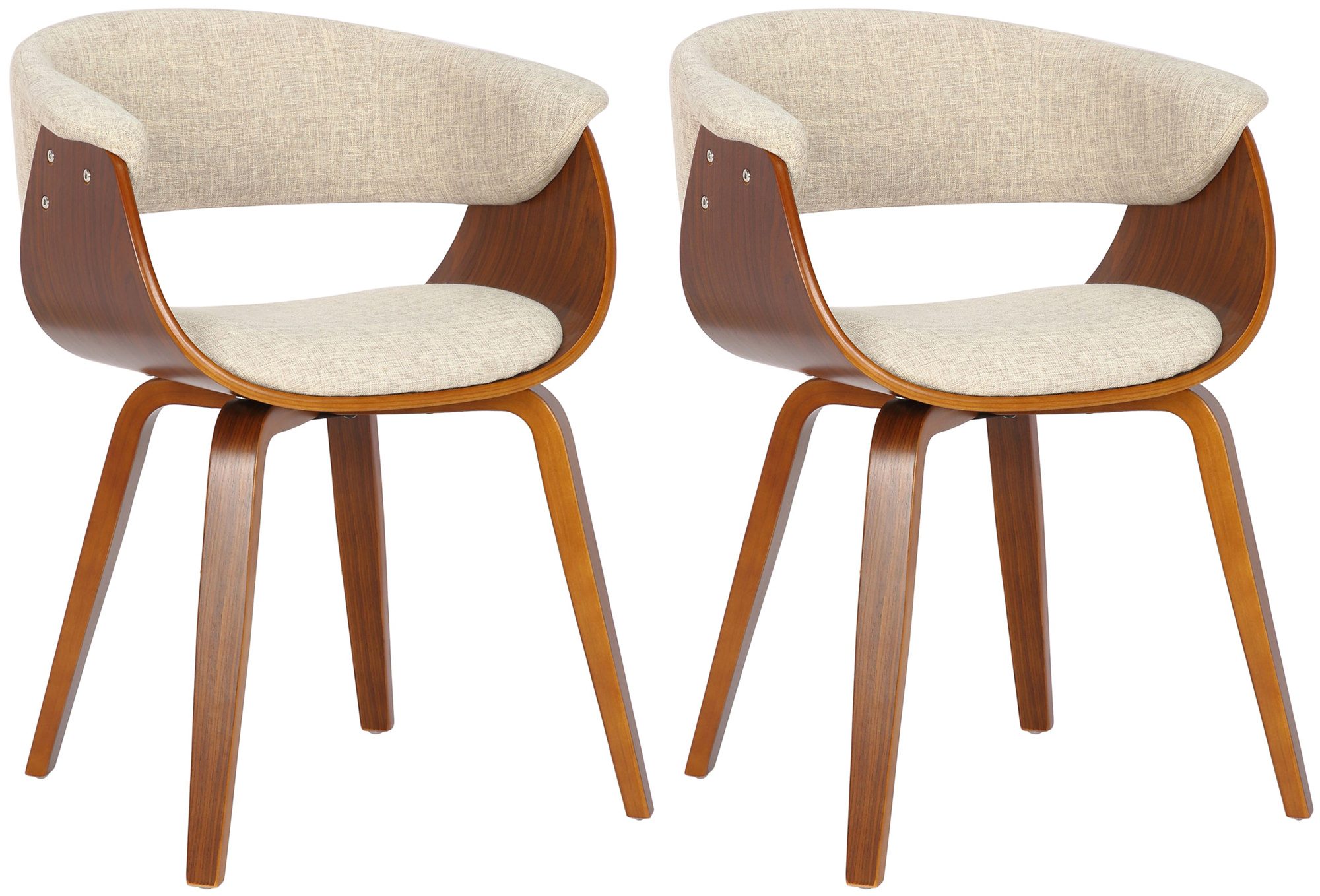 2er Set Esszimmerstuhle Bruce Stoff