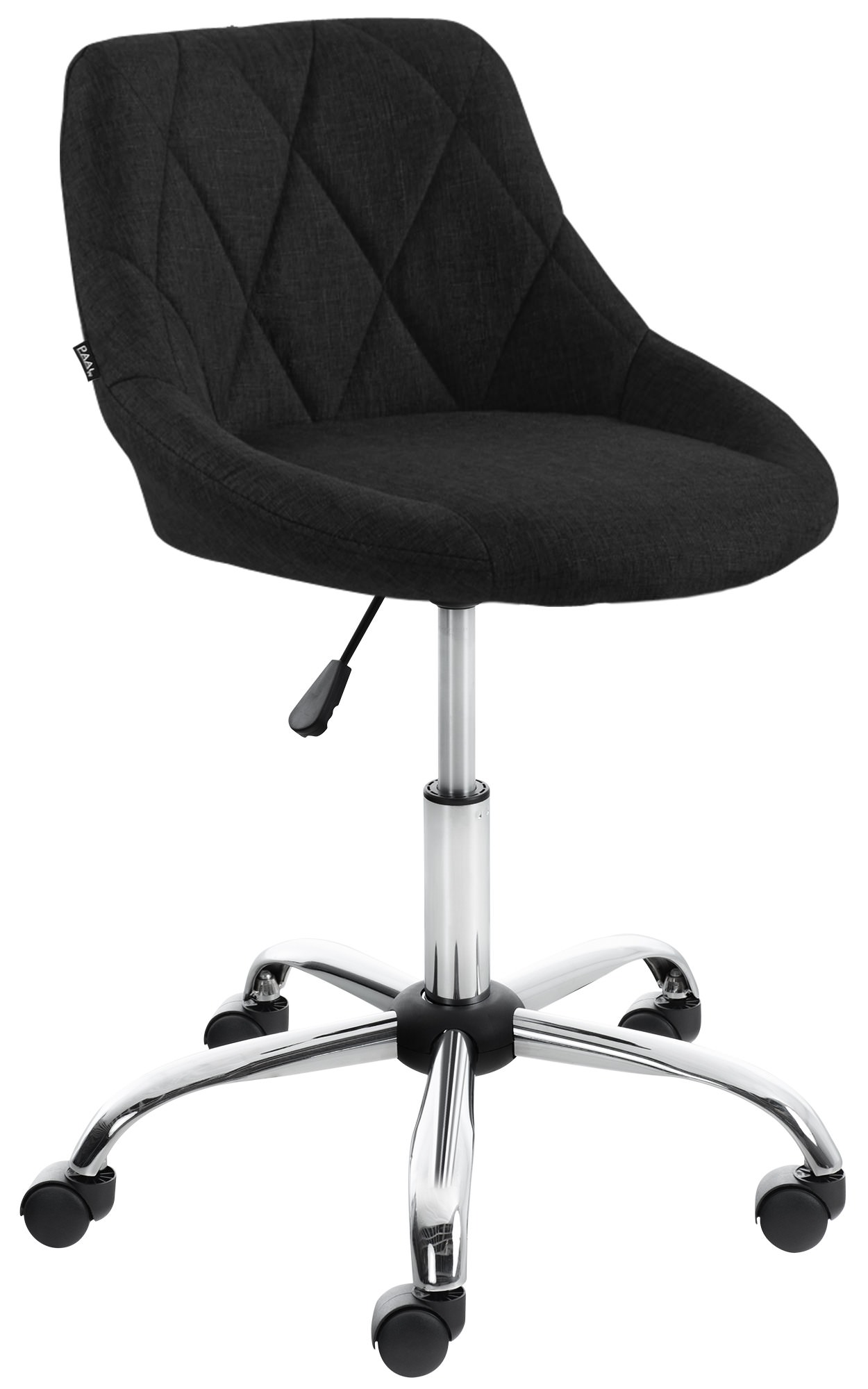 Arbeitshocker Lazio schwarz Stoff