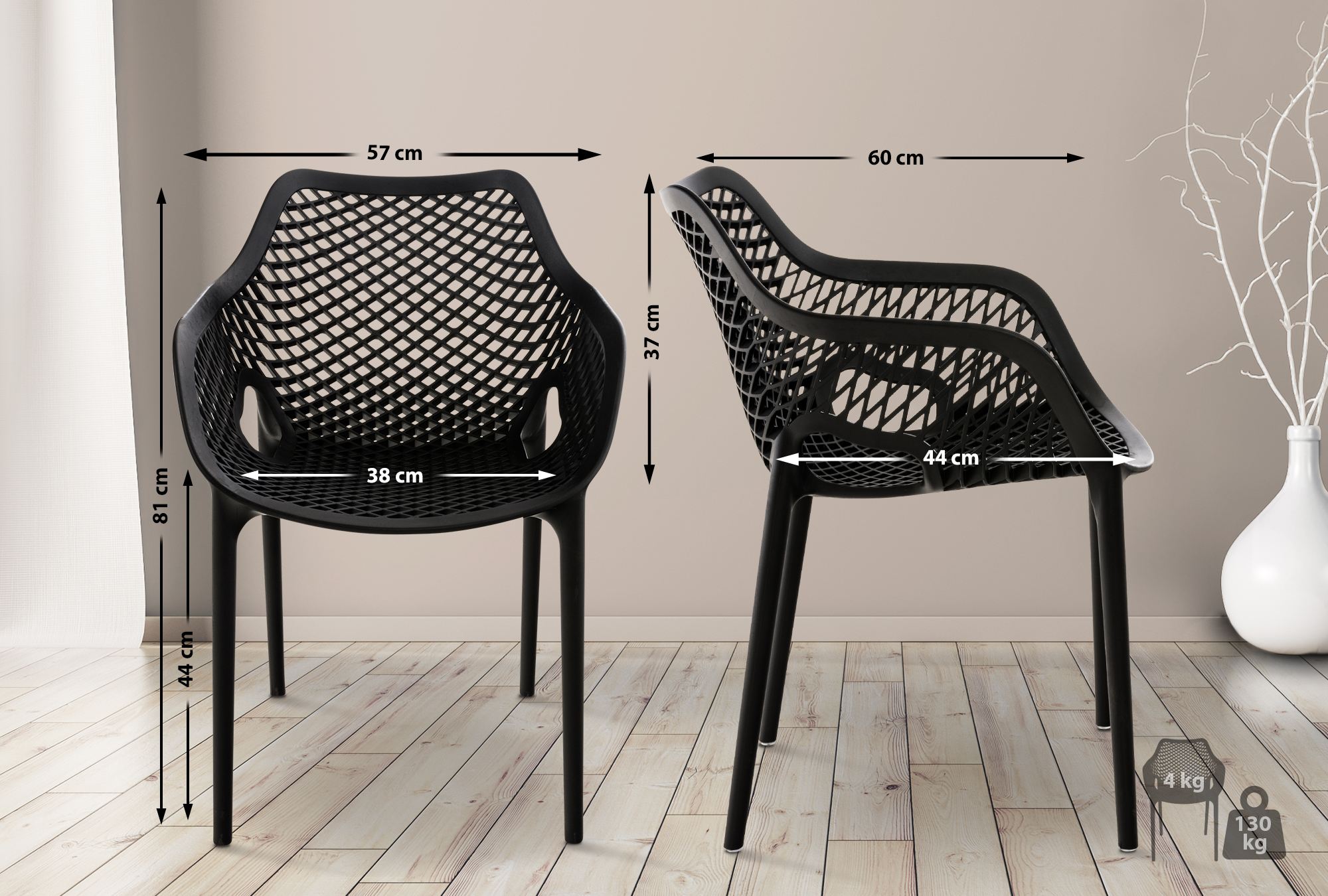 2er Set Stühle Air XL