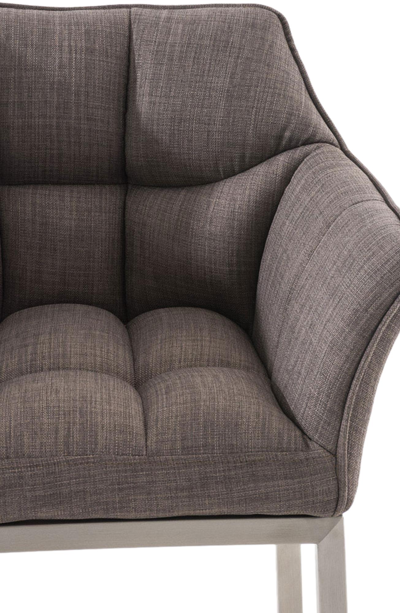 2er Set Barhocker Damaso Stoff mit Vierfußgestellen