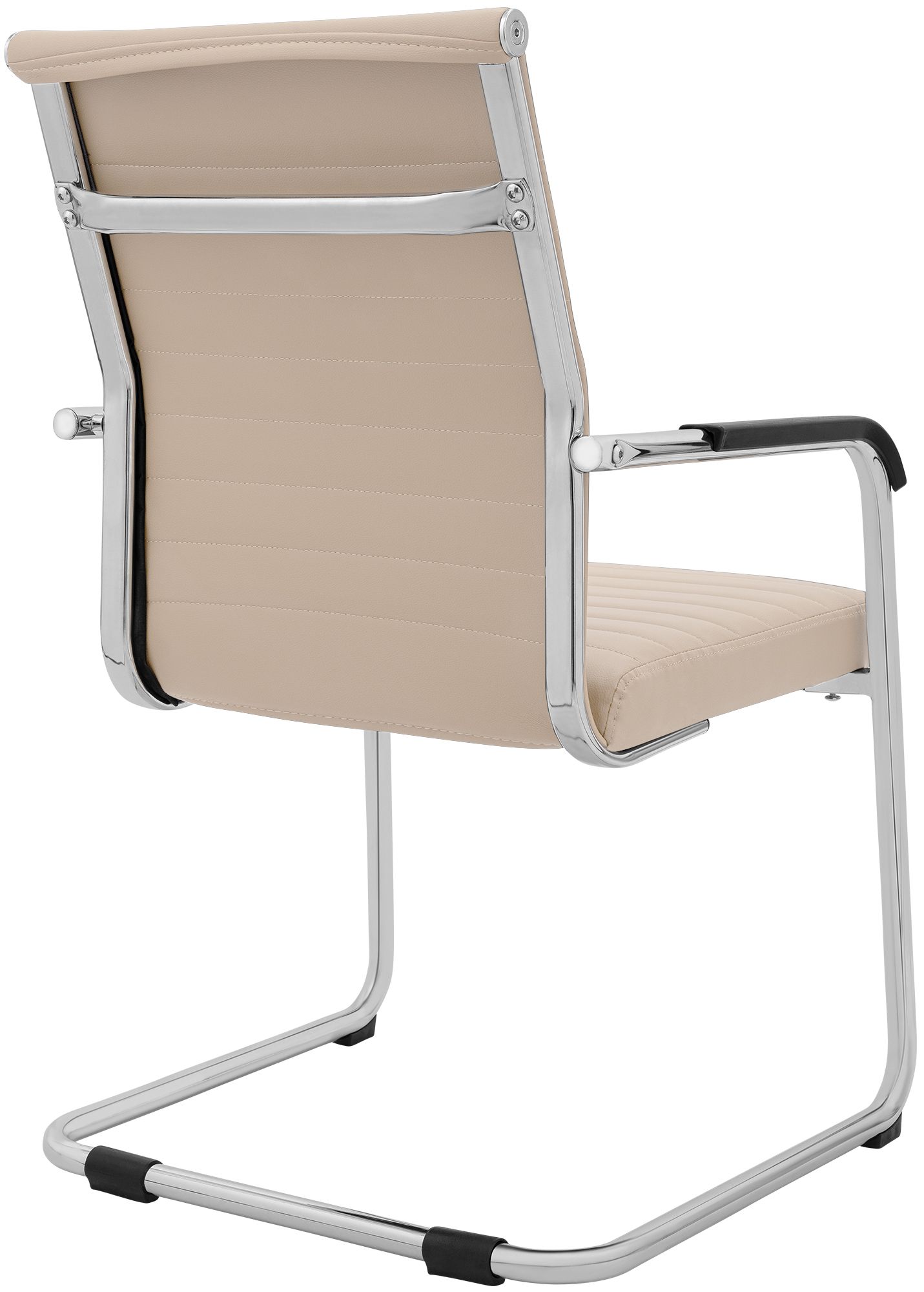 Freischwinger Hakon Lederoptik creme