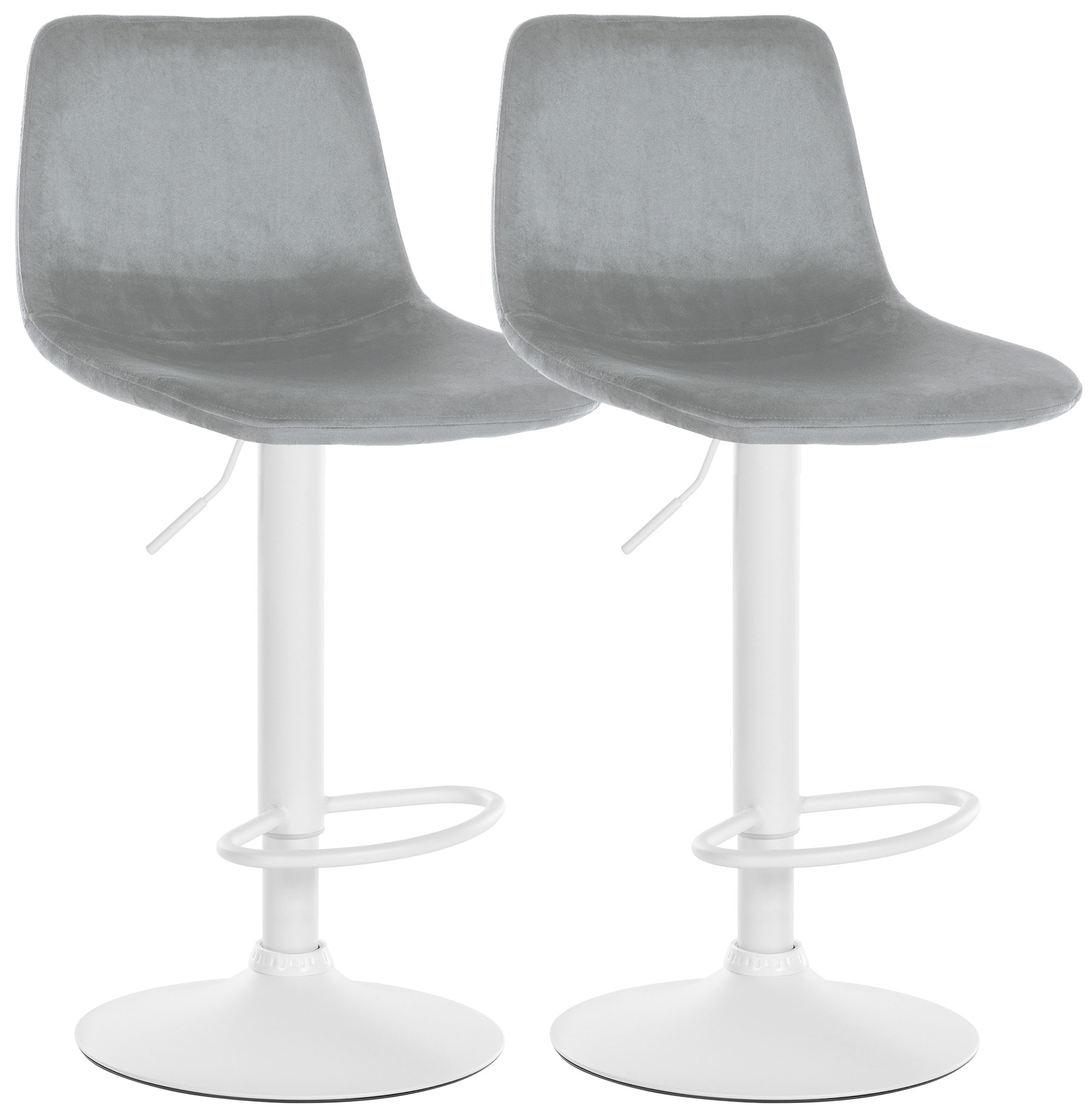 2er Set Barhocker Divo Samt
