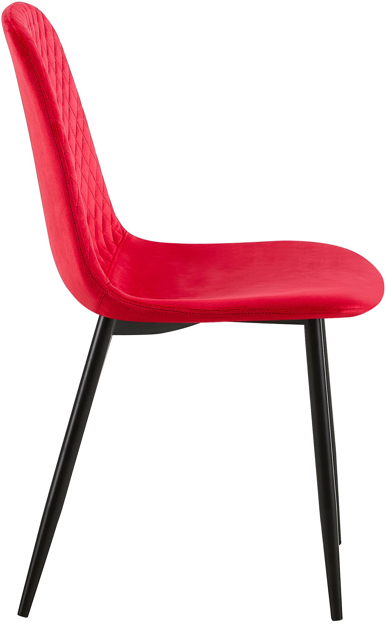 4er Set Stühle Giverny rot Samt