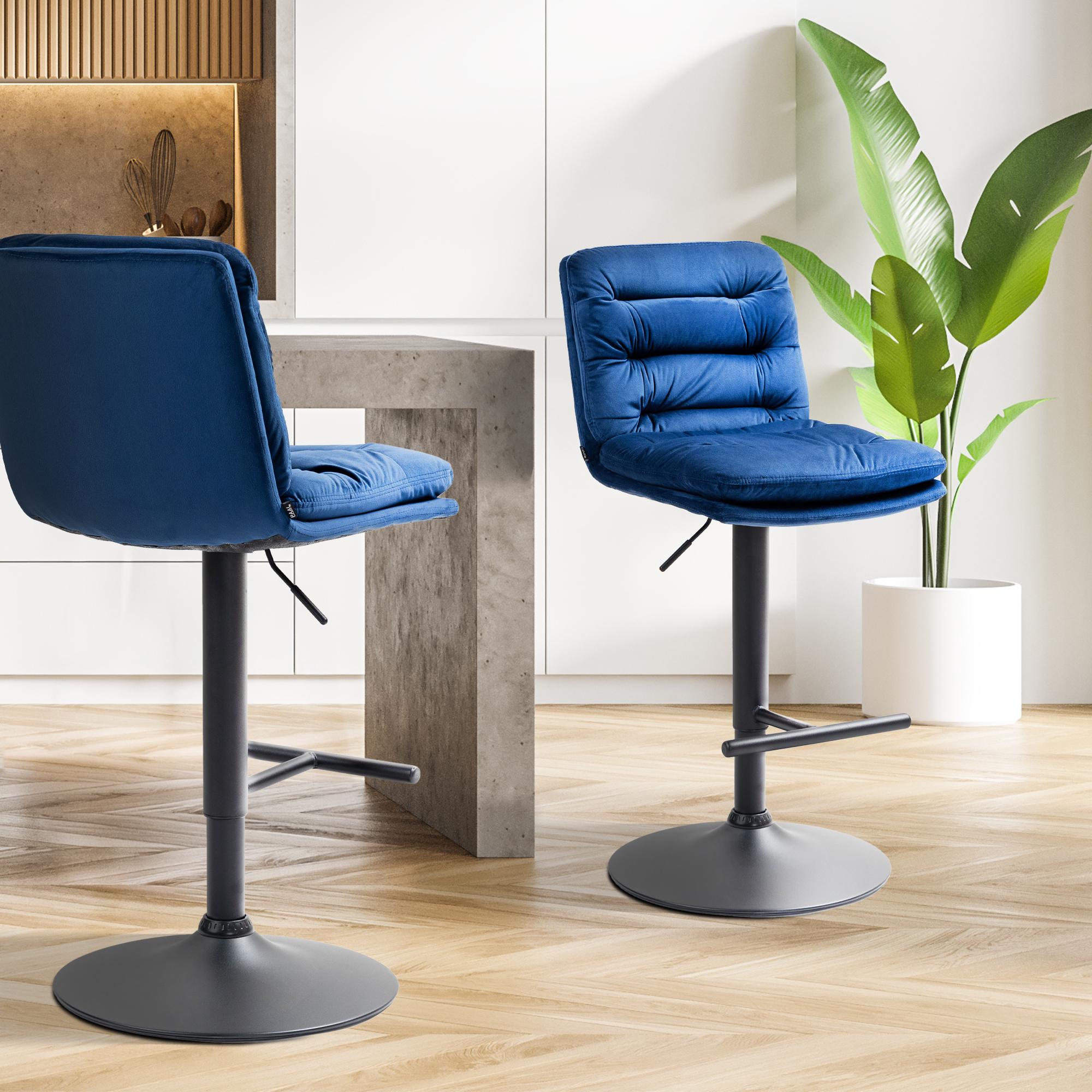 2er Set Barhocker Damar Samt