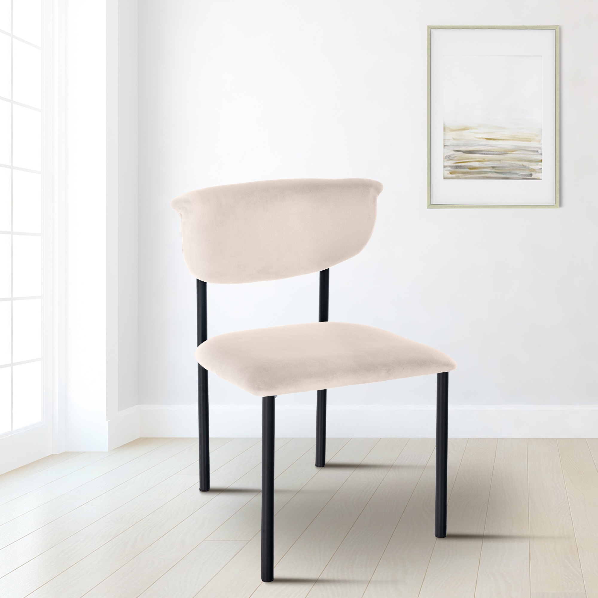 2er Set Esszimmerstuhl Gambell Samt