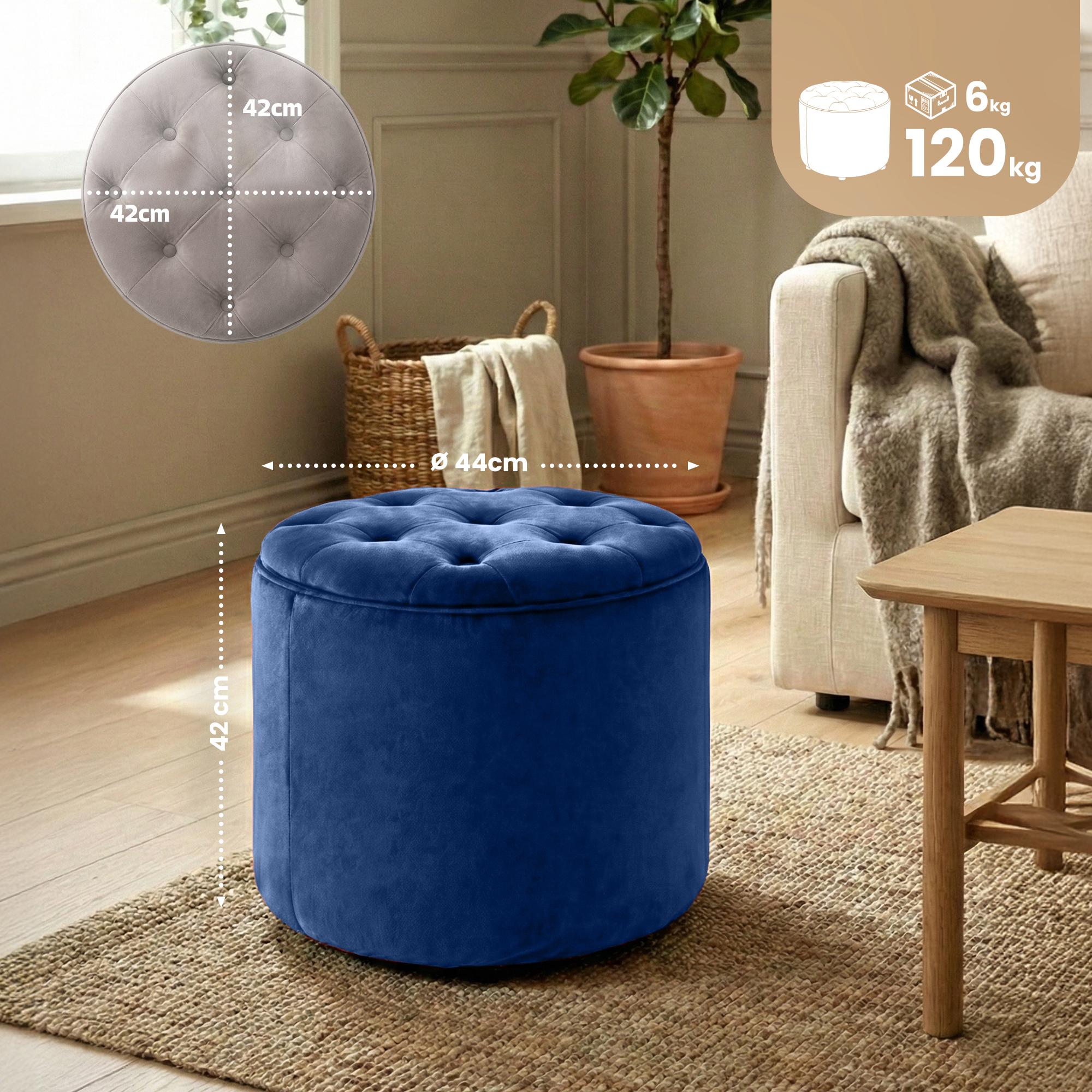 Sitzhocker Pantin Samt