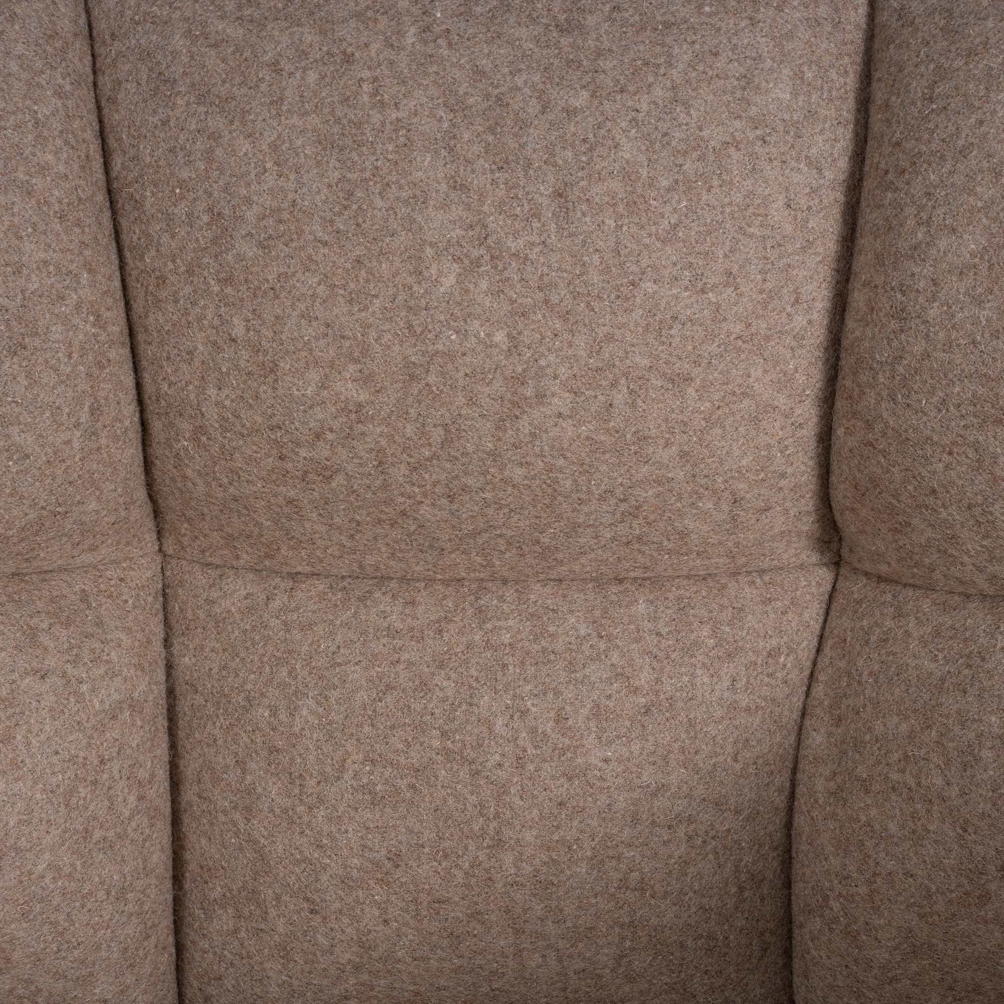 Barhocker Damaso Filz mit Vierfußgestell taupe weiß