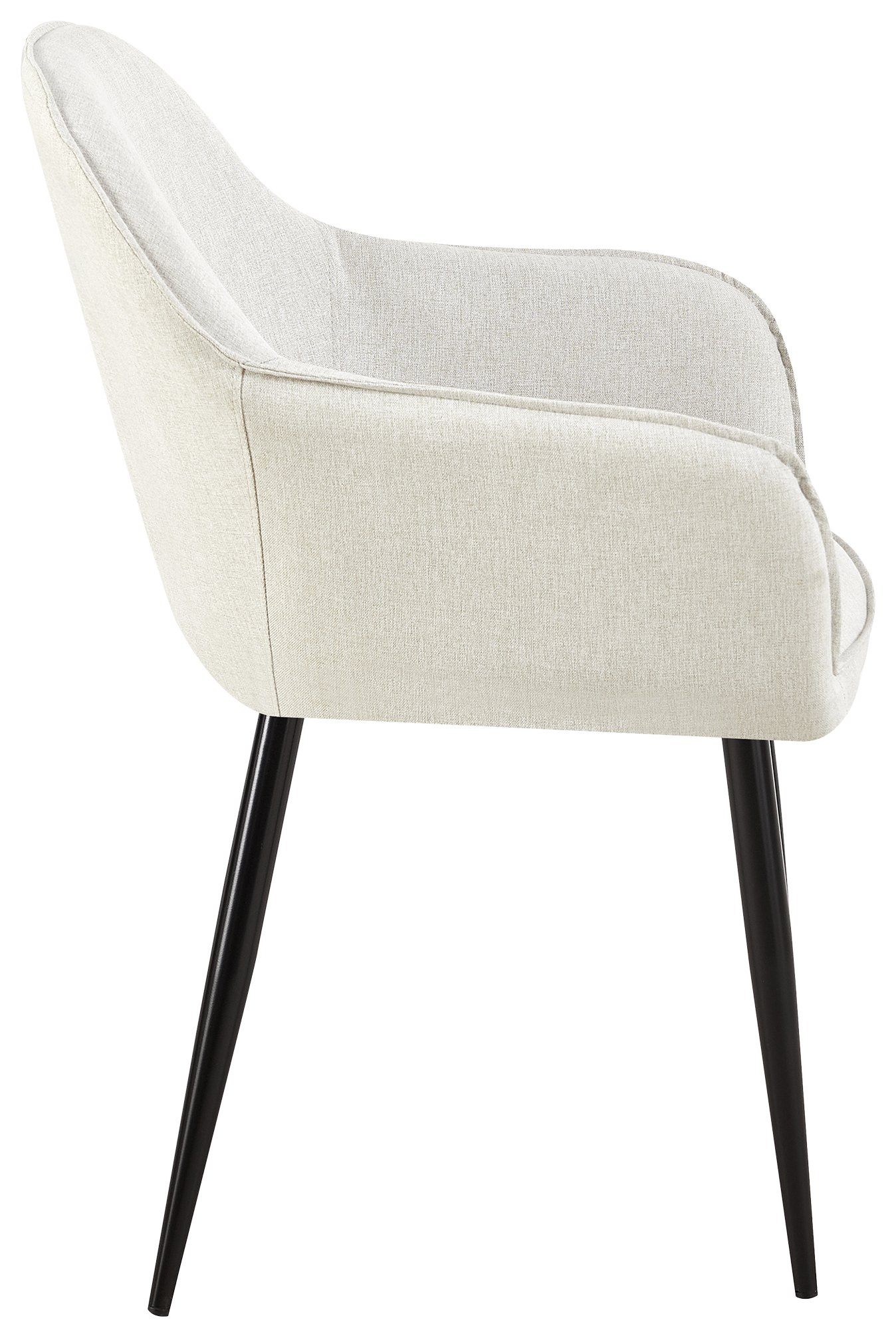 Esszimmerstuhl Boise Stoff creme