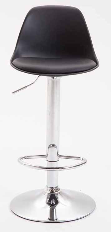 2er Set Barhocker Kiel Kunststoff schwarz chrom