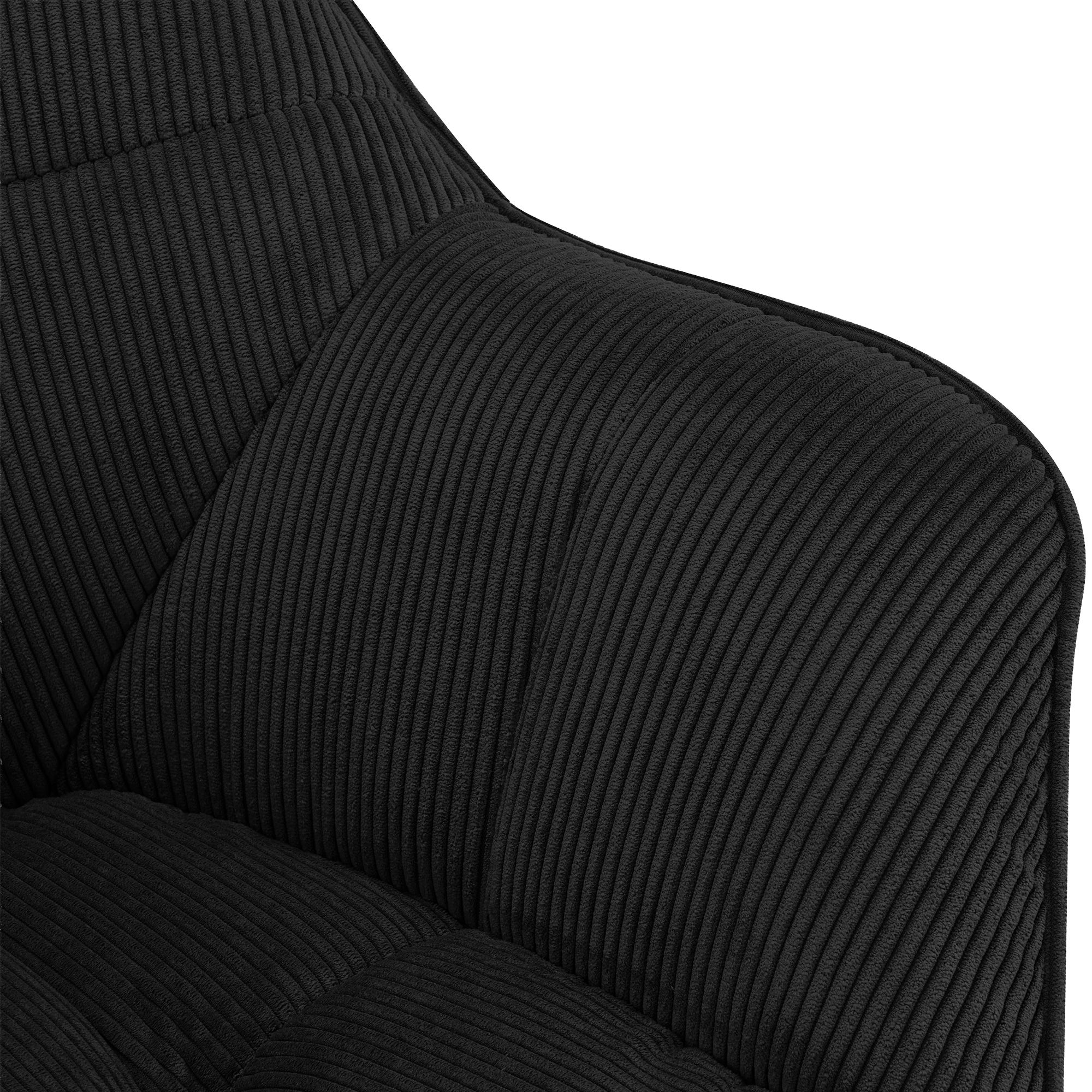 Esszimmerstuhl Milford Cord schwarz Cord