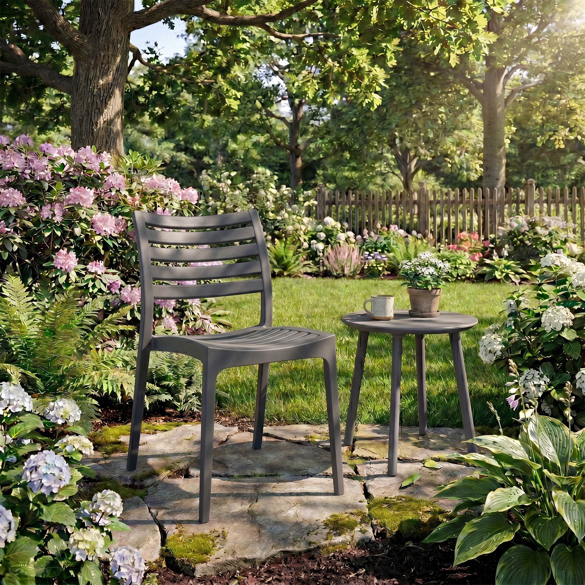 Gartenstuhl Arkon dunkelgrau