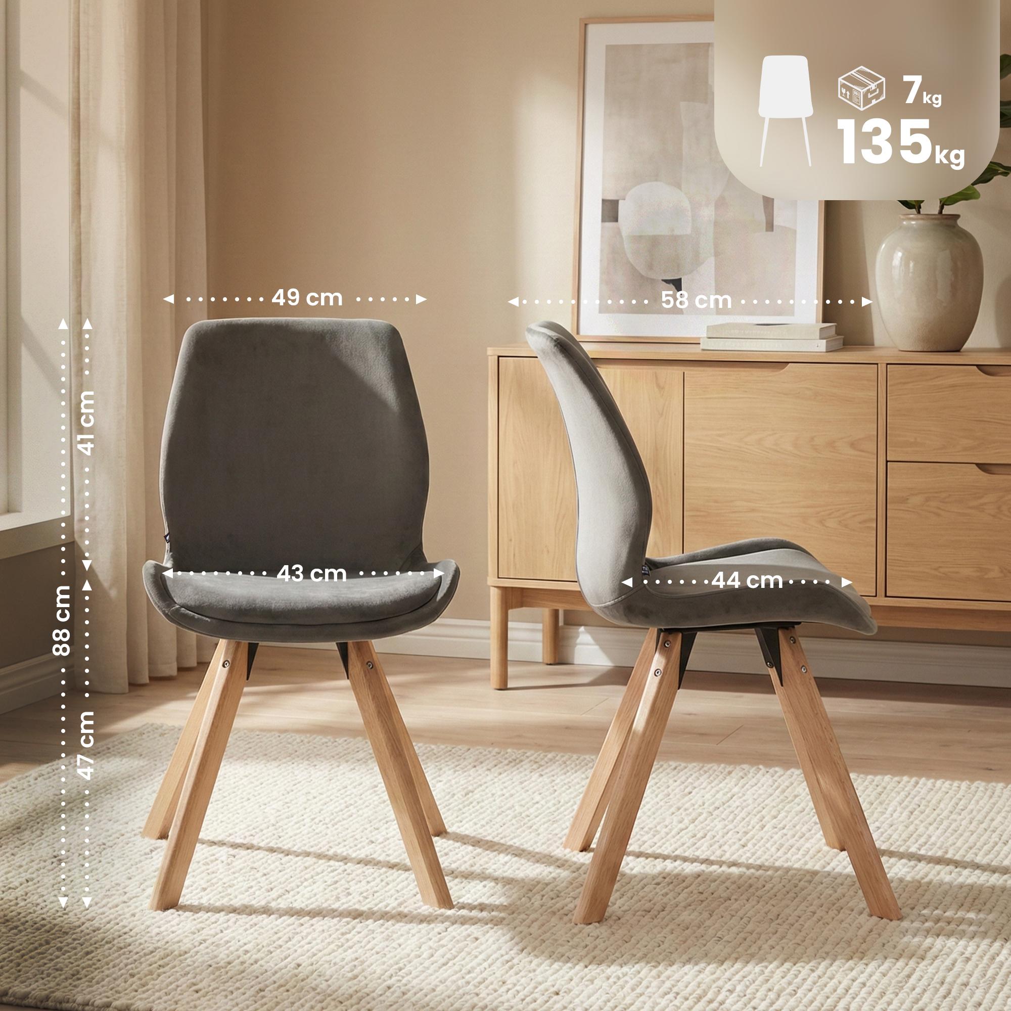 4er Set Stuhl Luna