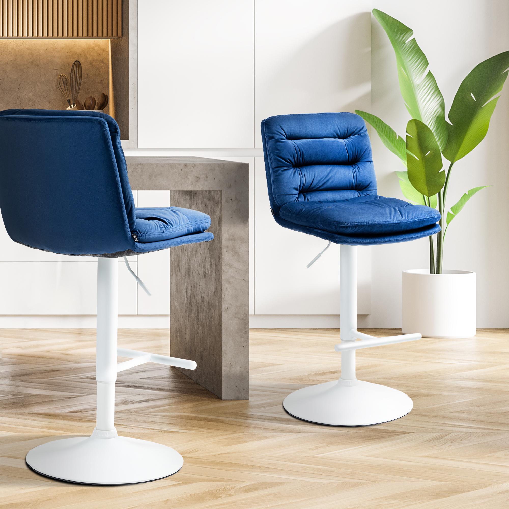 2er Set Barhocker Damar Samt