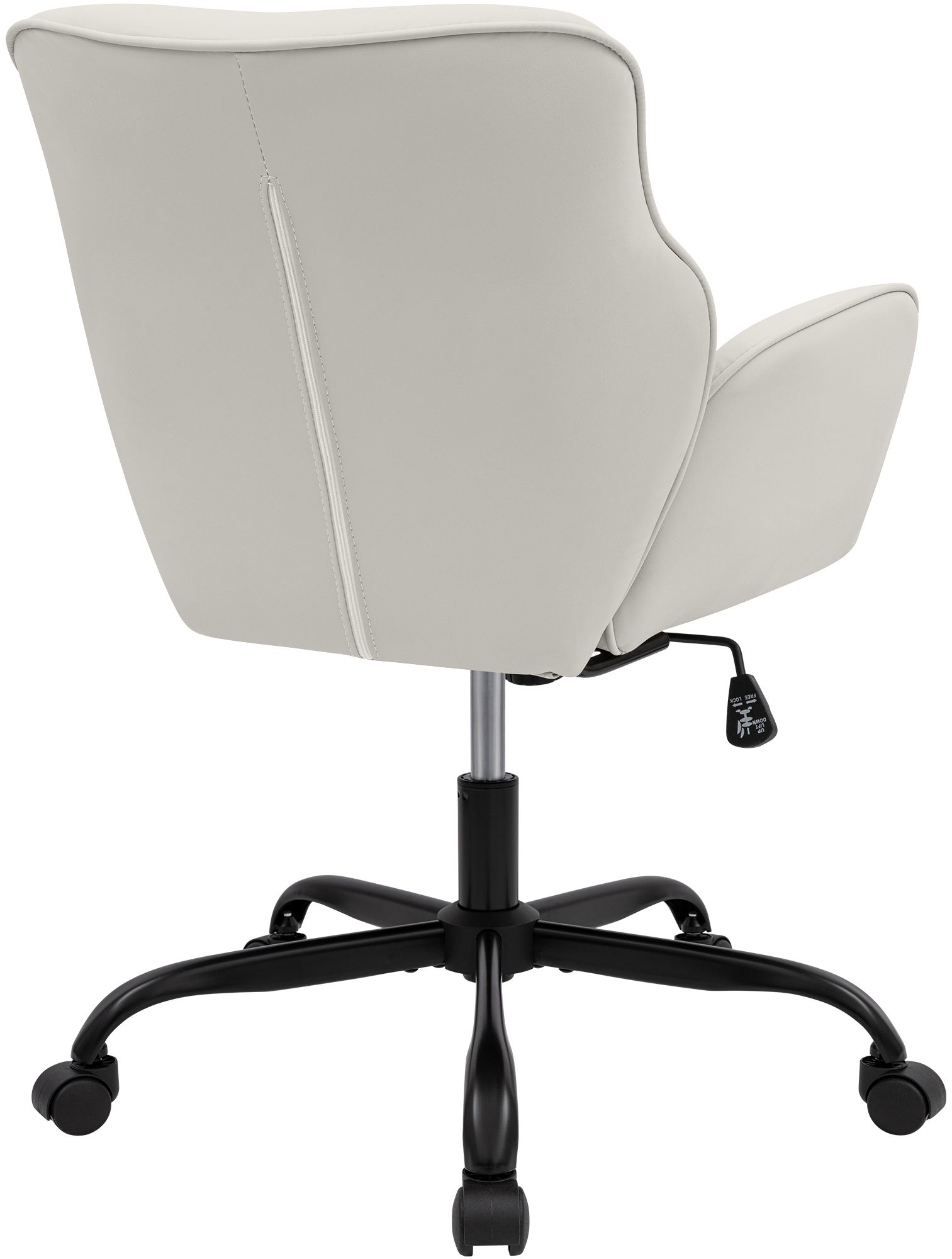 Bürostuhl Amado Lederoptik weiß