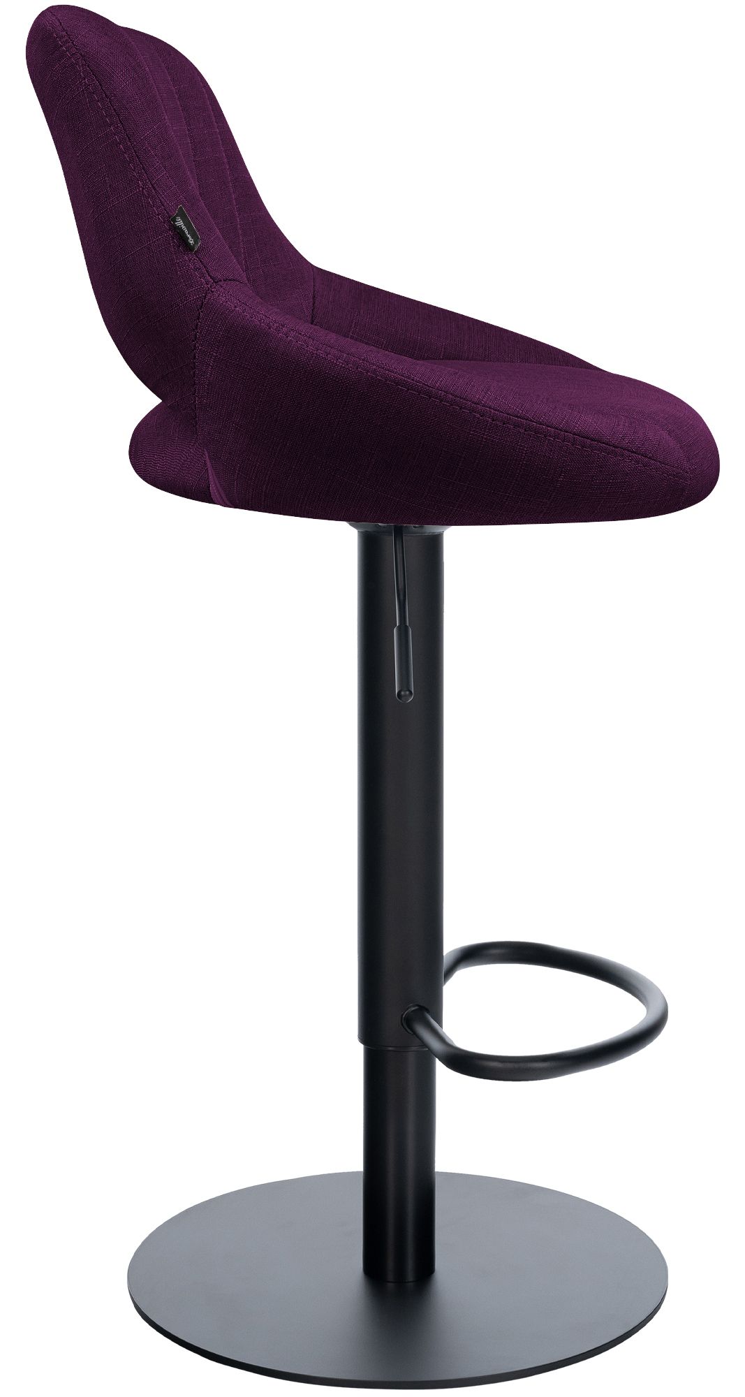 2er Set Barhocker Milet Schwarz mit extra schweren Standfüßen