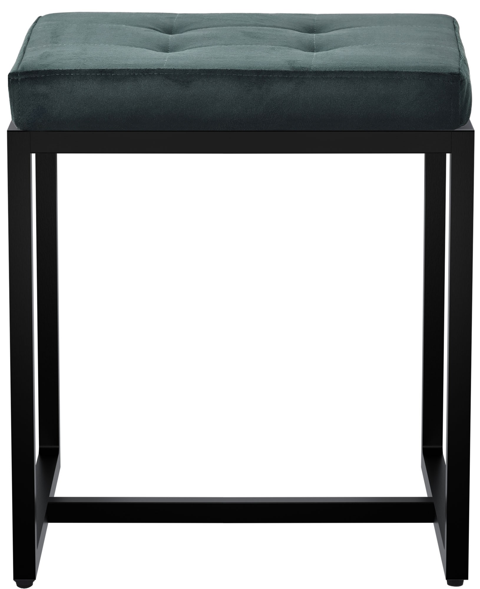 Sitzhocker Barci mit schwarzem Gestell