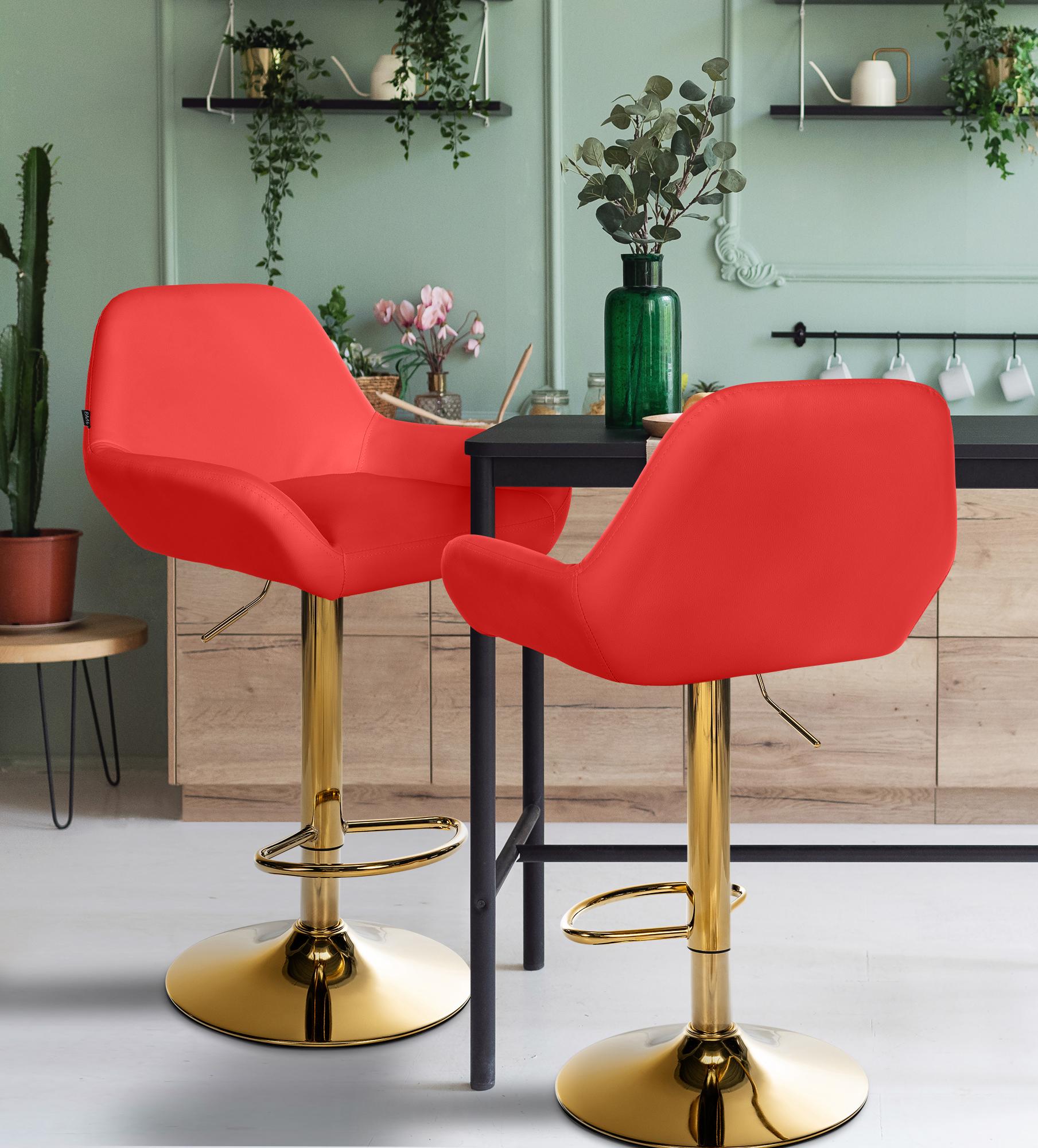 Barhocker Braga Gold Kunstleder