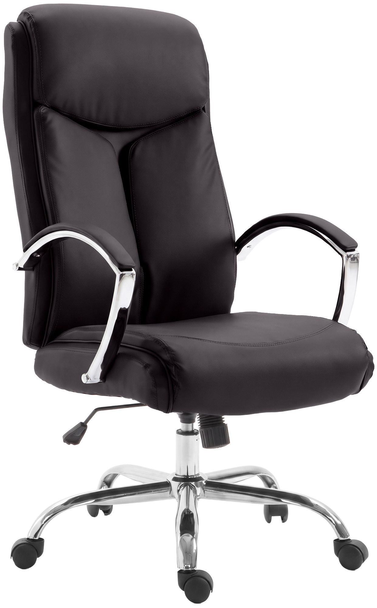 Bürostuhl Arlen Lederoptik braun