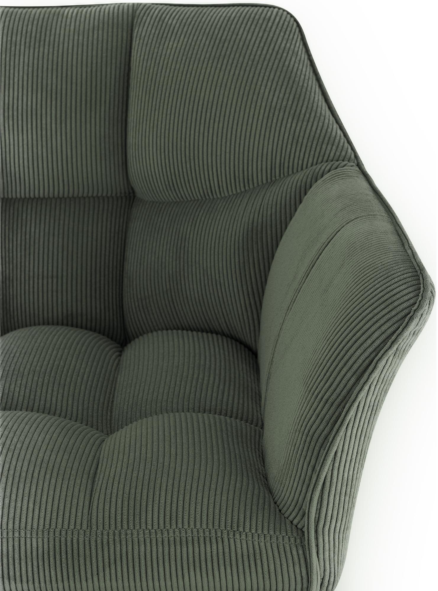 Barhocker Damaso Cord mit Vierfußgestell