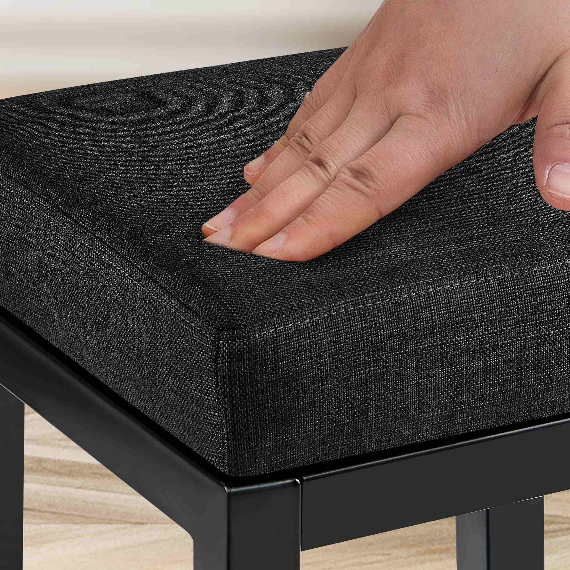 Barhocker Taylor Sitzhöhe 83 cm Metallgestell schwarz
