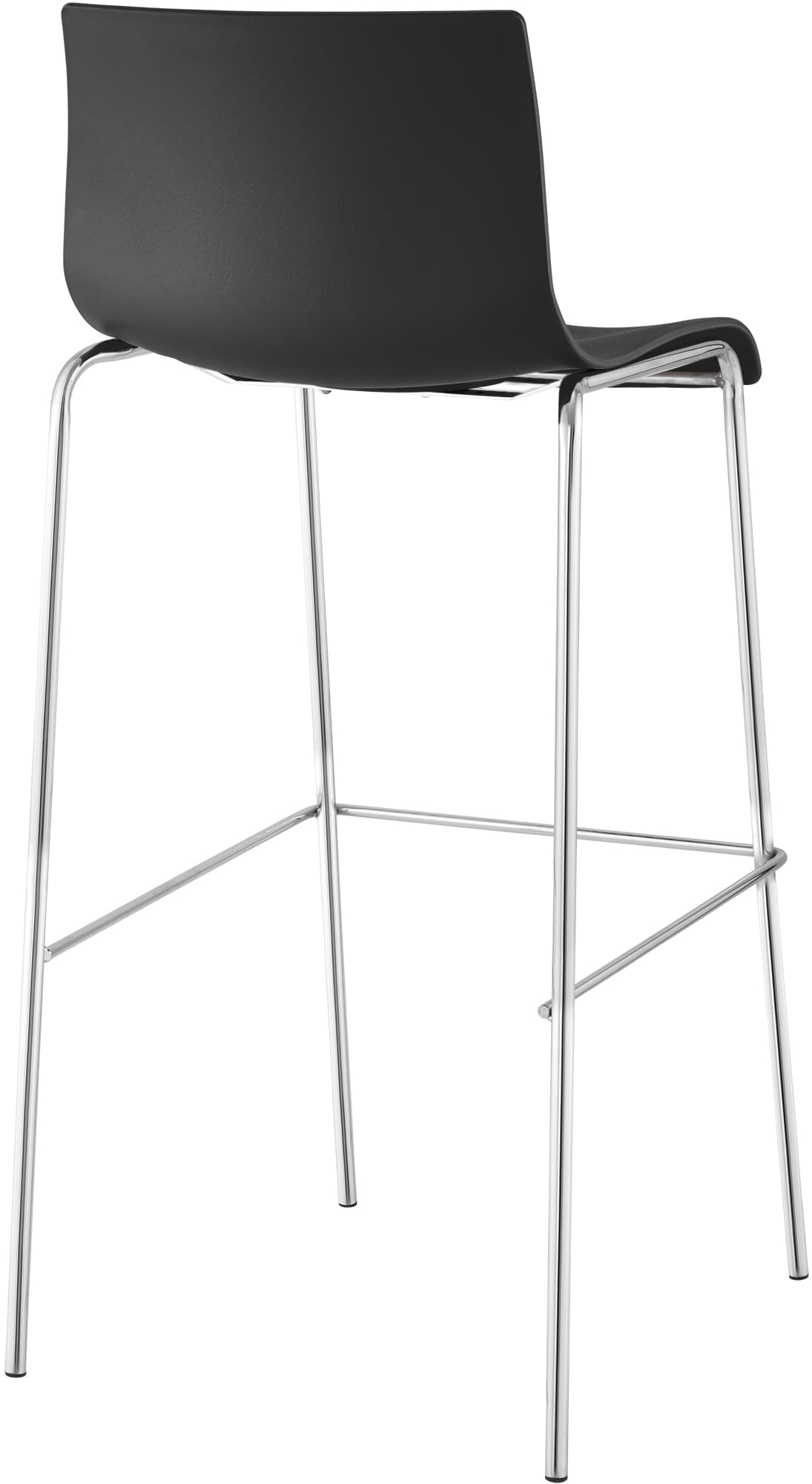 2er Set Barhocker Hover Kunststoff 4-Fuß Gestell