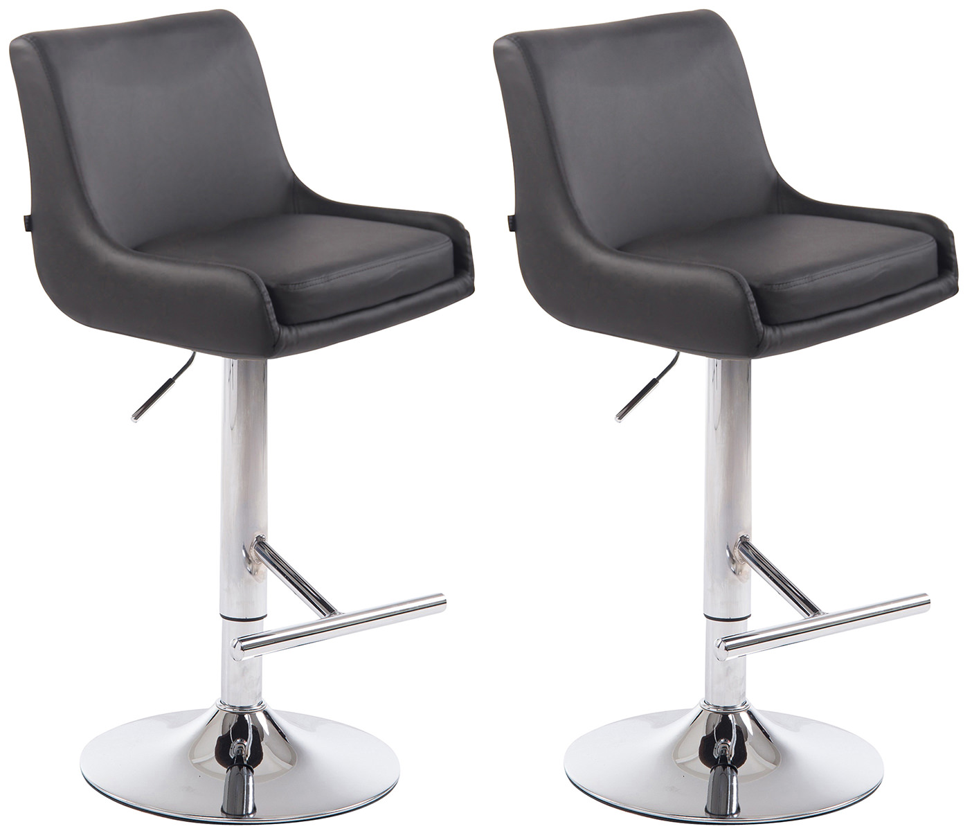 2er Set Barhocker Club Kunstleder