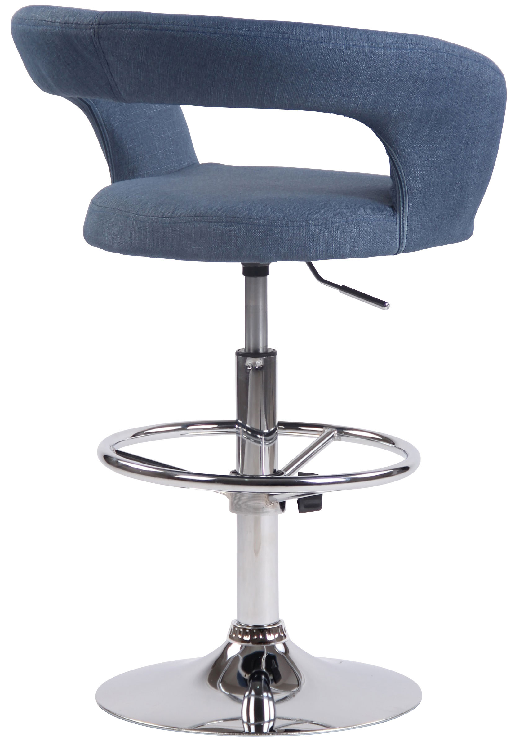 Barhocker Jaen blau Stoff