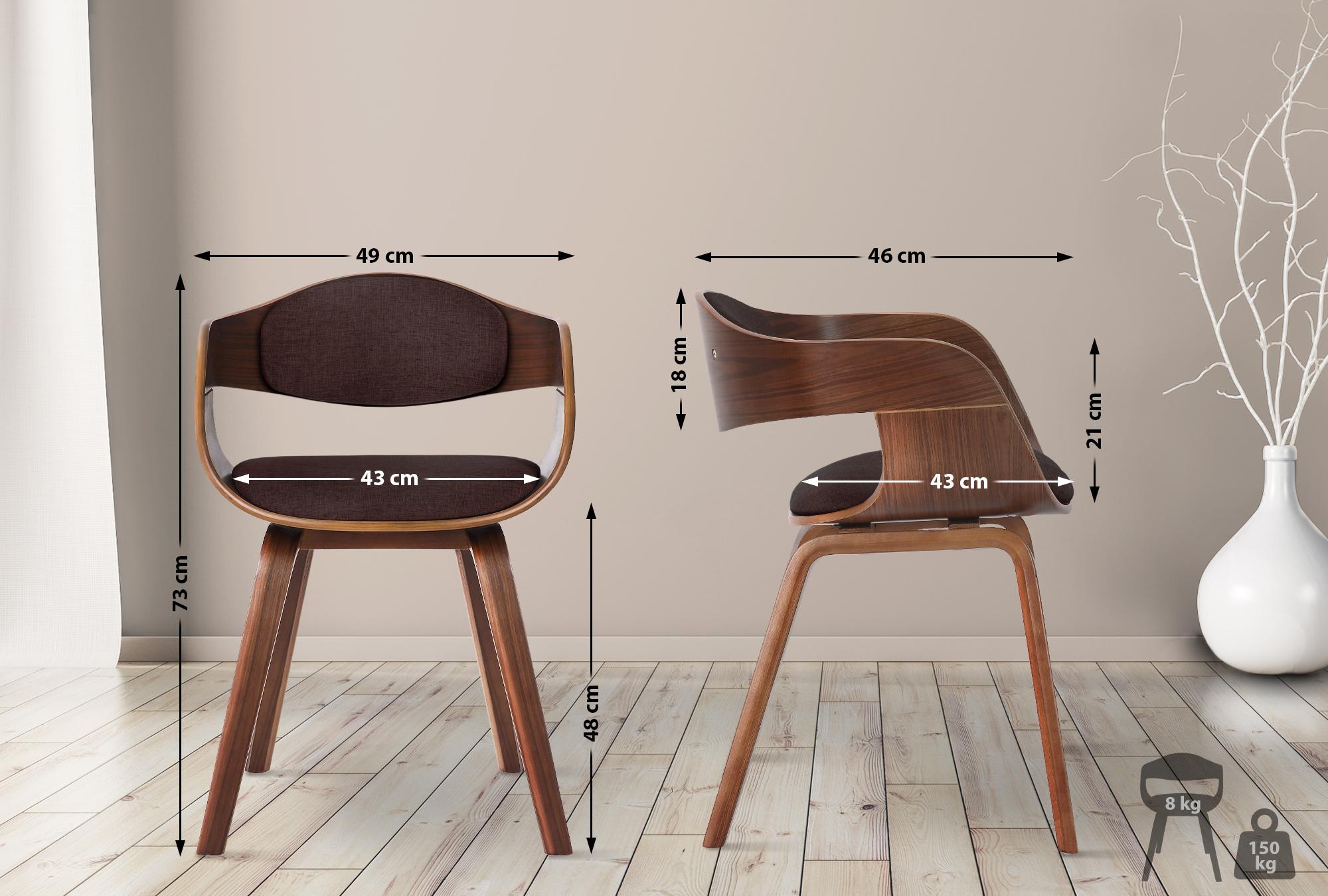 2er Set Stühle Kingston Stoff