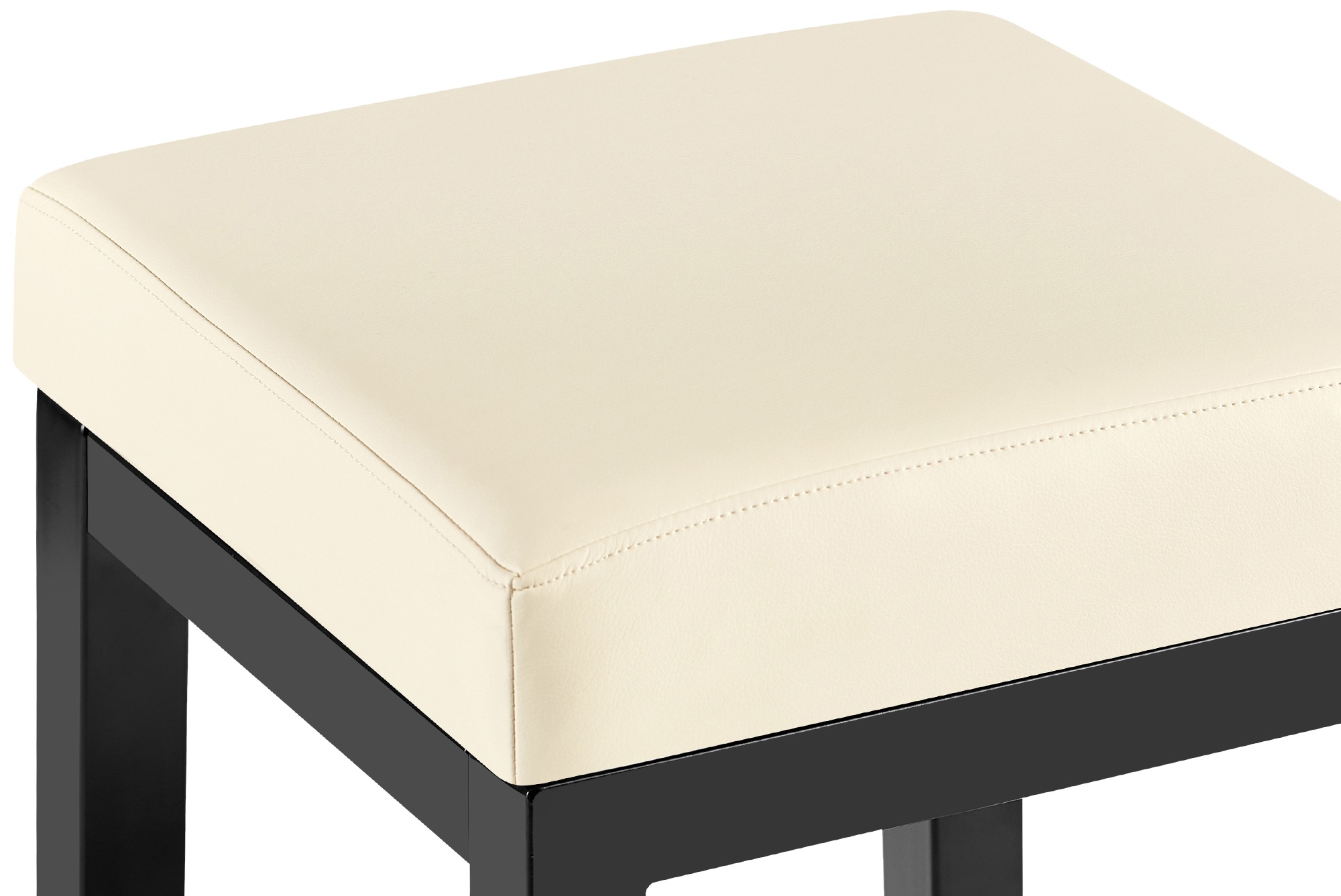 Barhocker Taylor Kunstlederbezug Sitzhöhe 78 cm Metallgestell schwarz