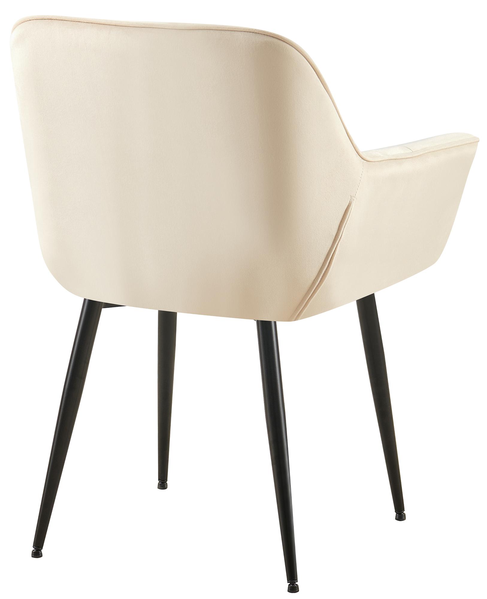 2er Set Esszimmerstuhl Roseville Samt