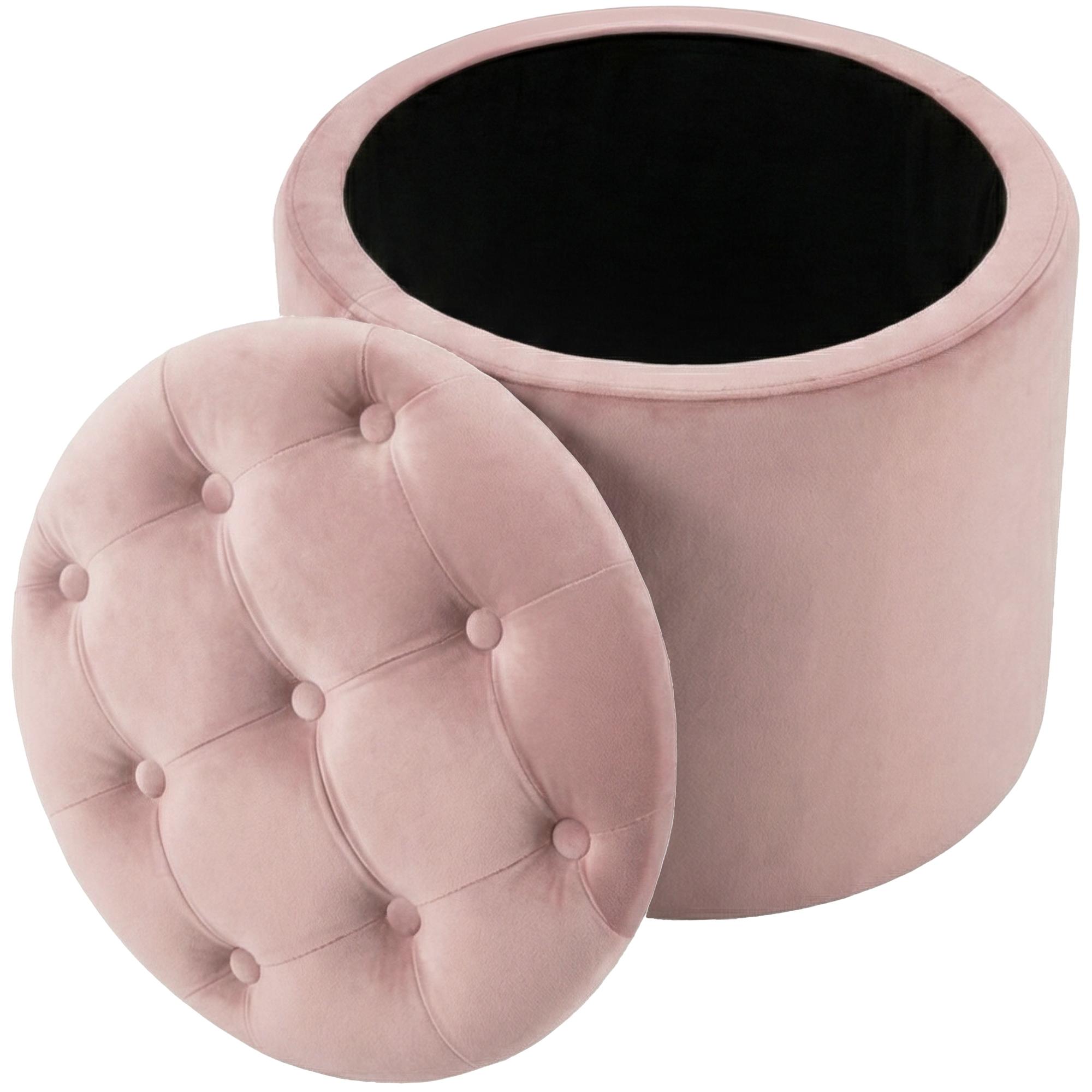 Sitzhocker Pantin Samt rosa