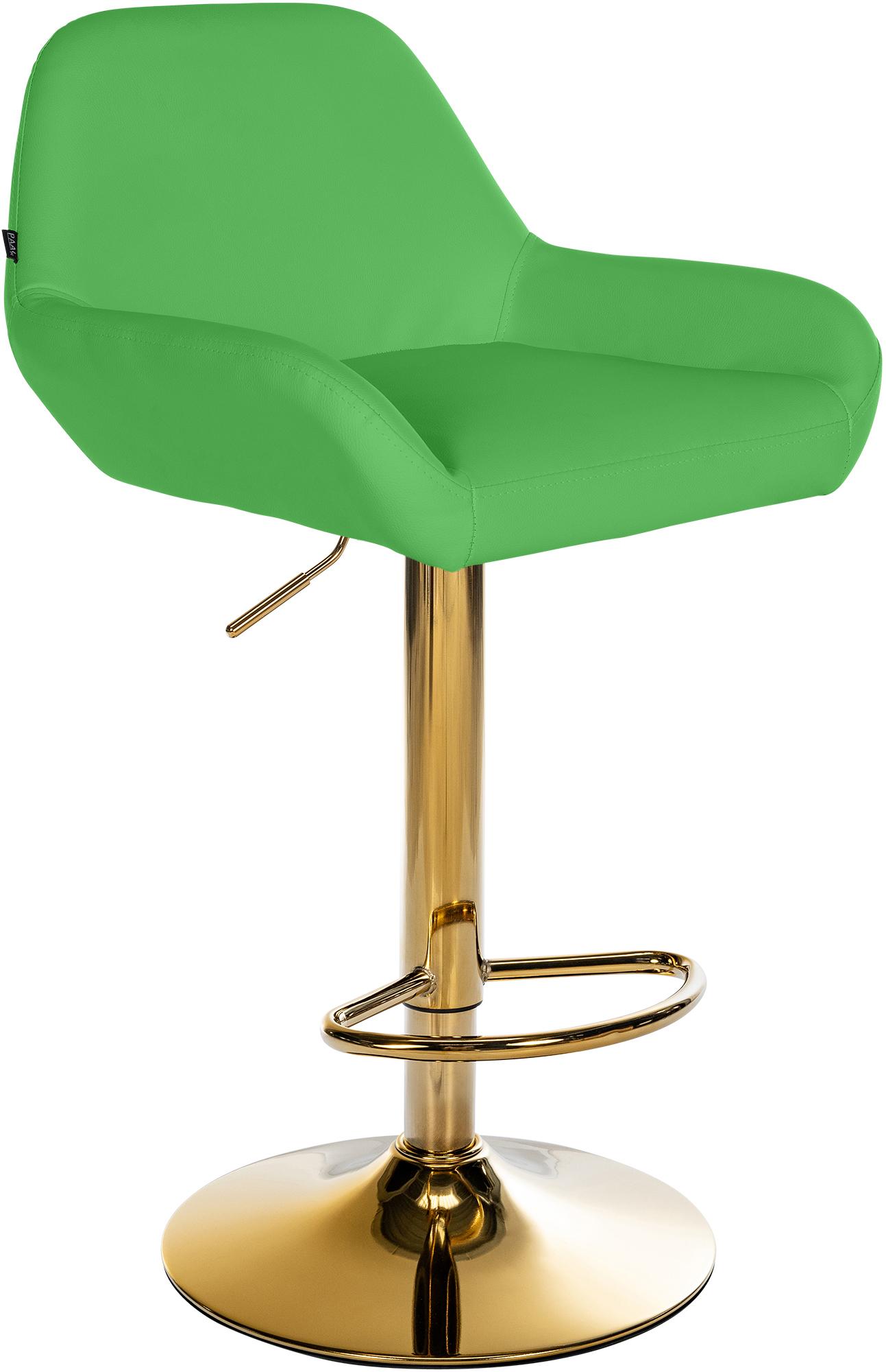 Barhocker Braga Gold Kunstleder grün
