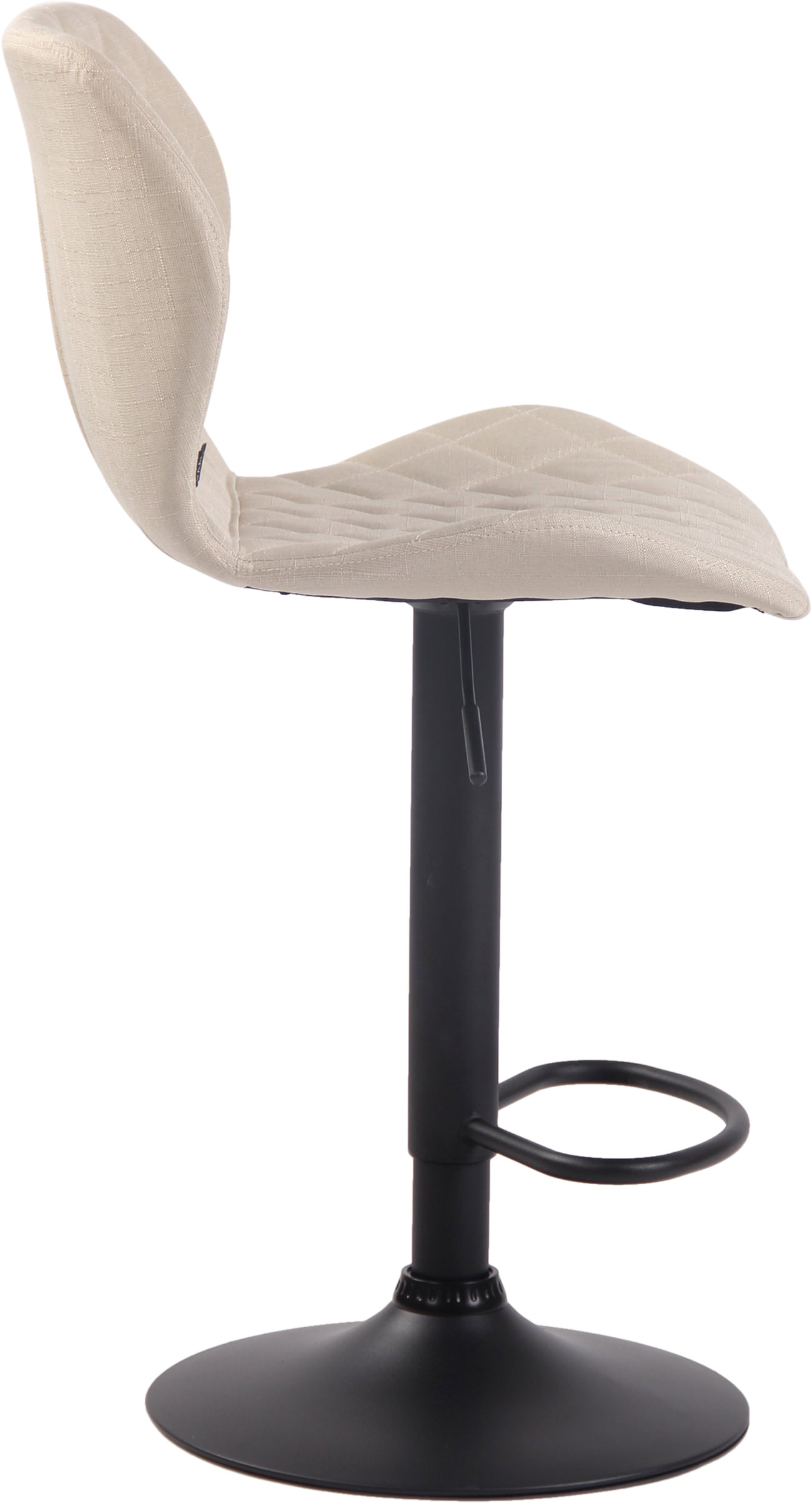 2er Set Barhocker Cork Stoff creme schwarz