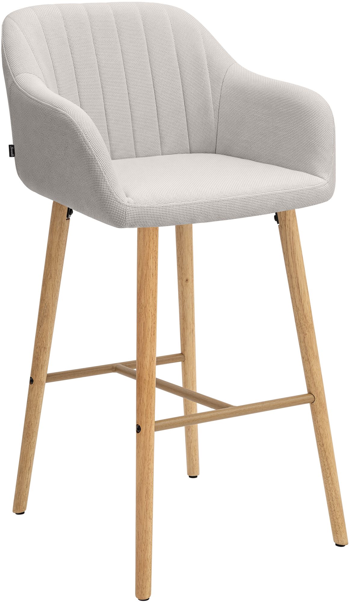 Barhocker Ando Stoff beige