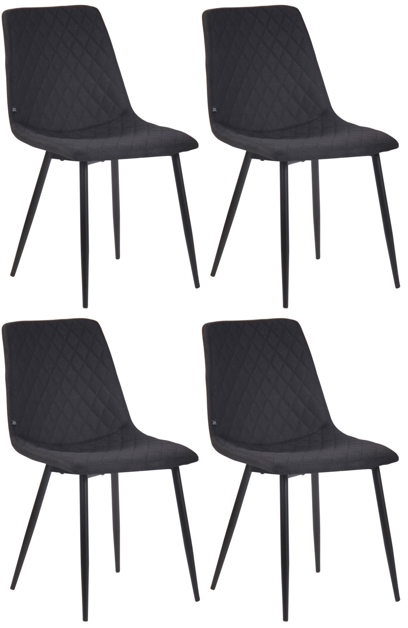 4er Set Esszimmerstühle Telde Stoff