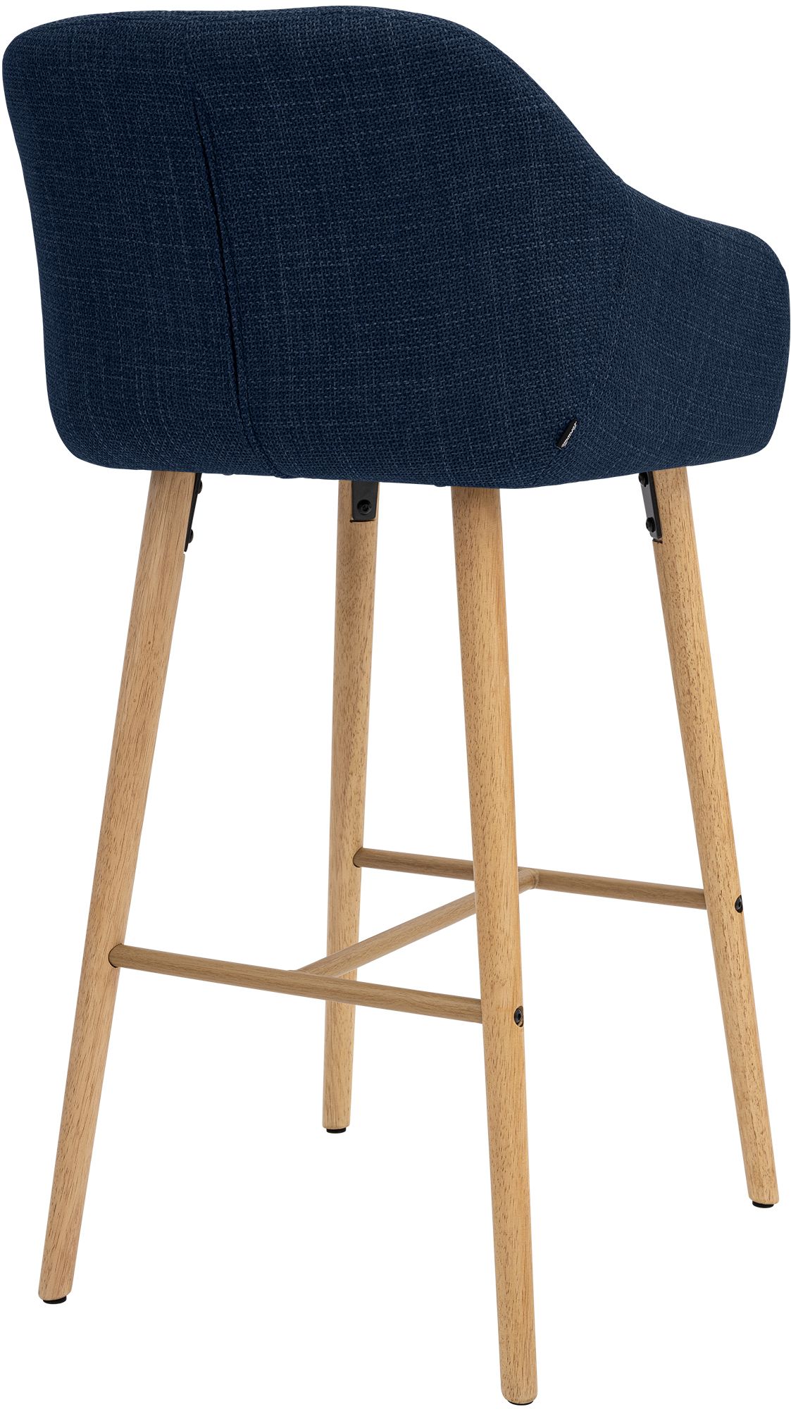 Barhocker Ando Stoff blau