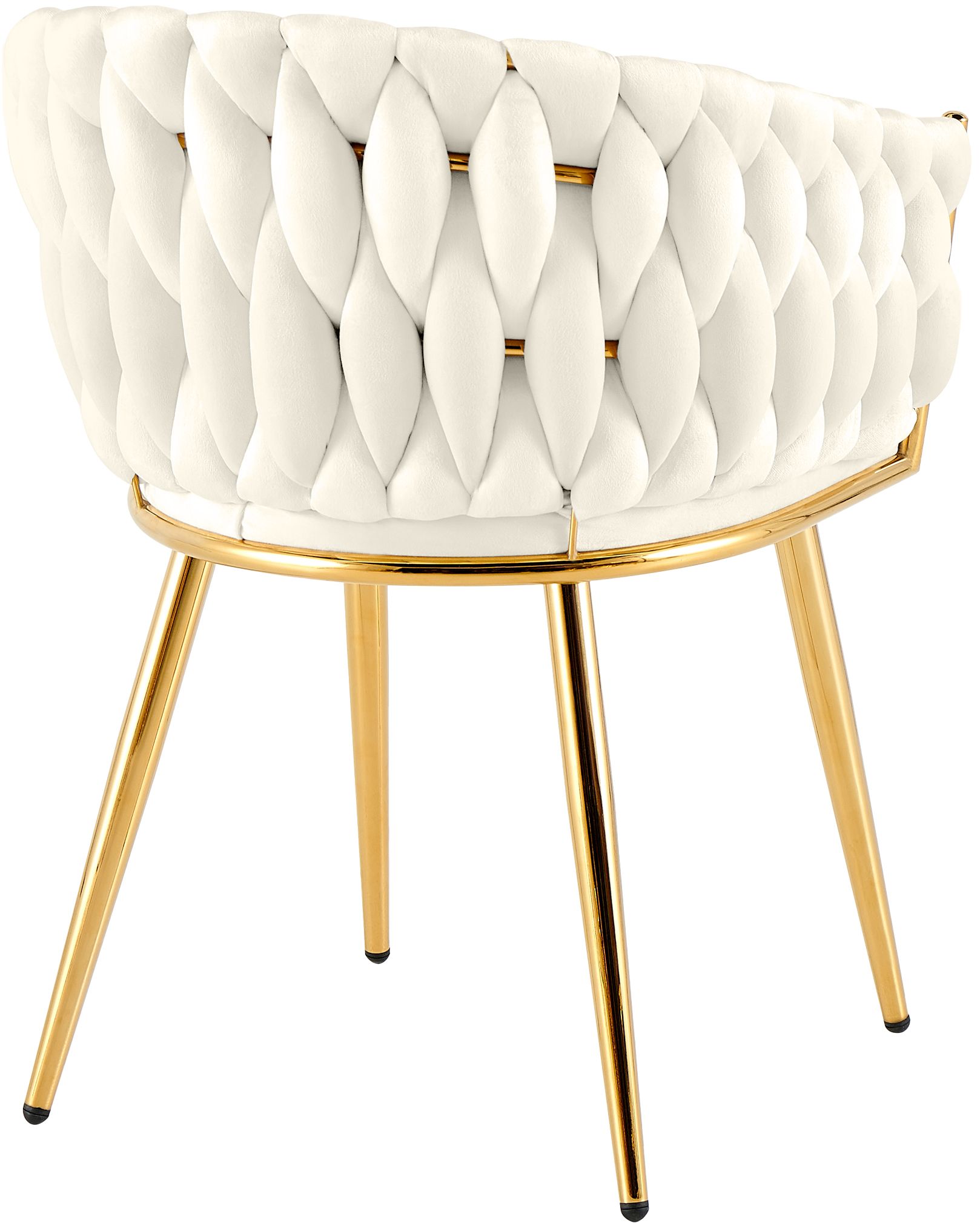 Esszimmerstuhl Molise Samt Gold creme Samt
