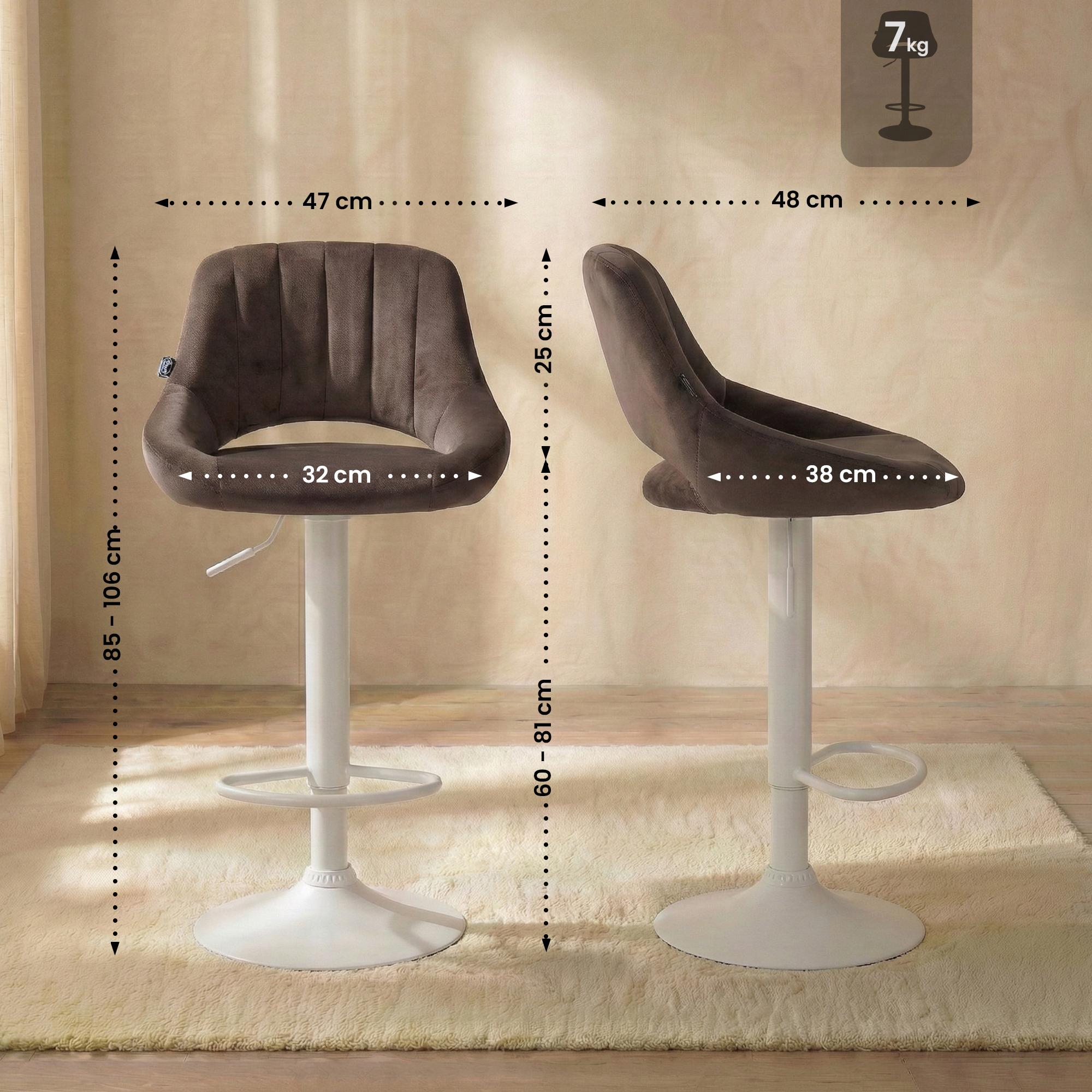 Barhocker Milet Samt
