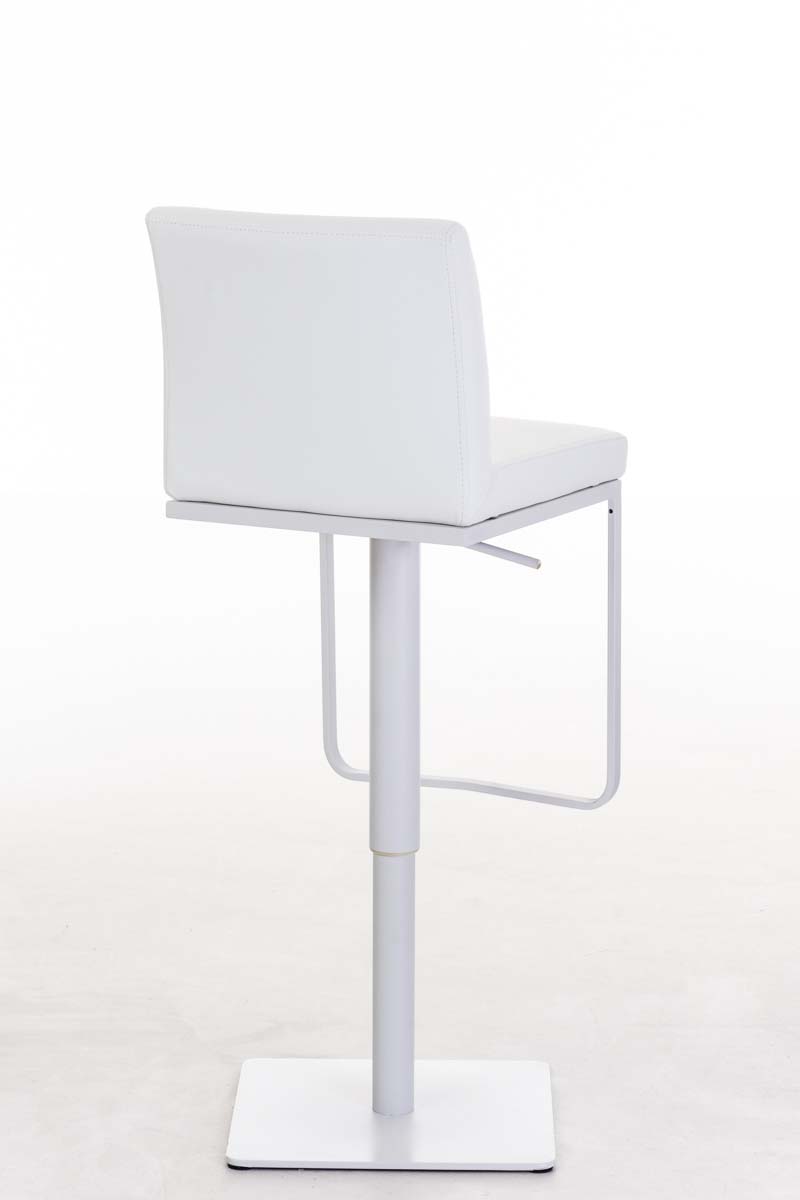Barhocker Panama Kunstlederbezug weiß weiß