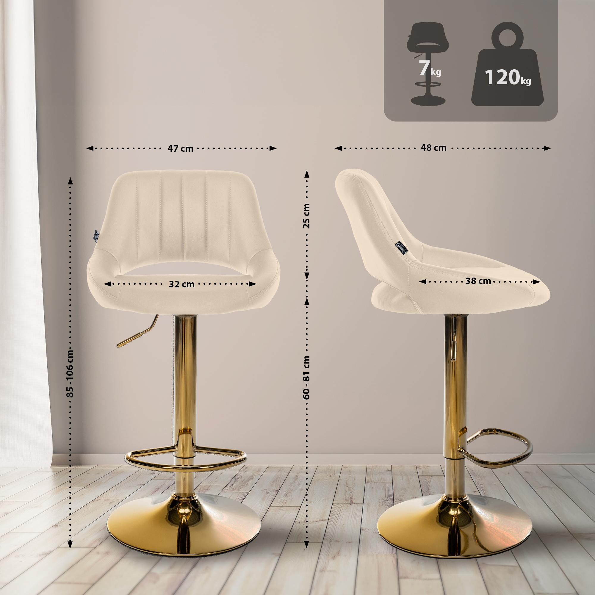 2er Set Barhocker Milet Kunstleder