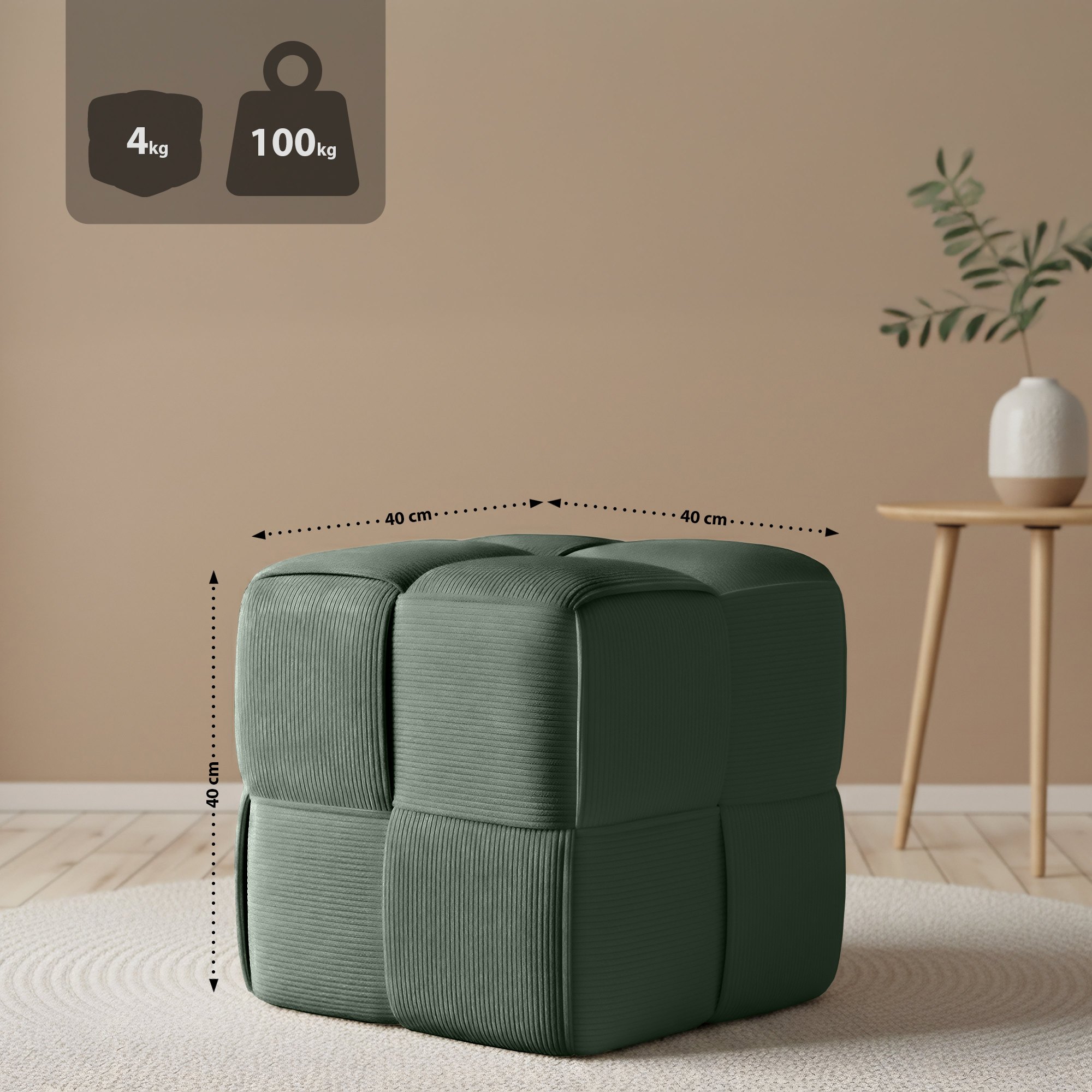 Sitzhocker Cord Forinta
