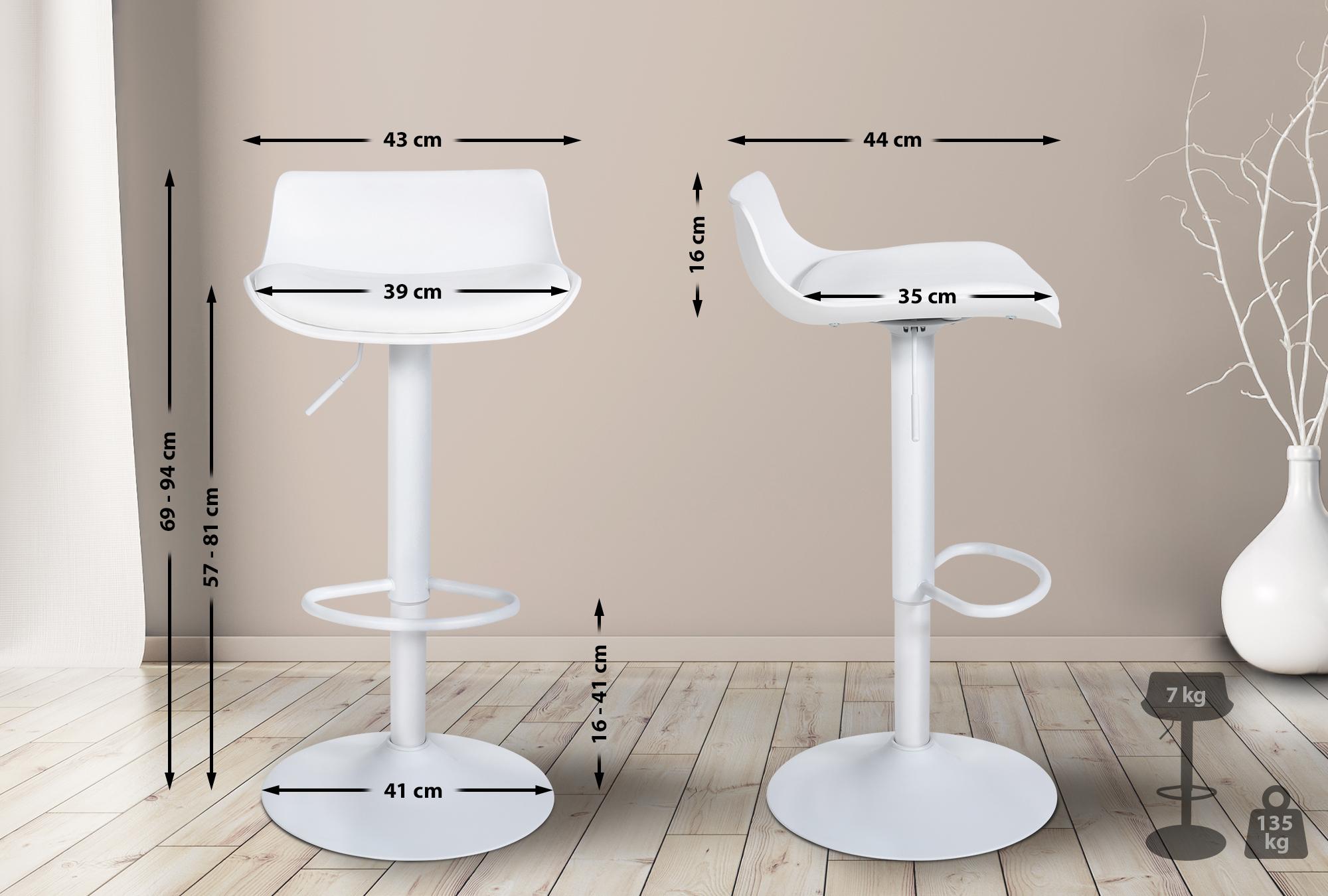 2er Set Barhocker Aveiro Kunstleder