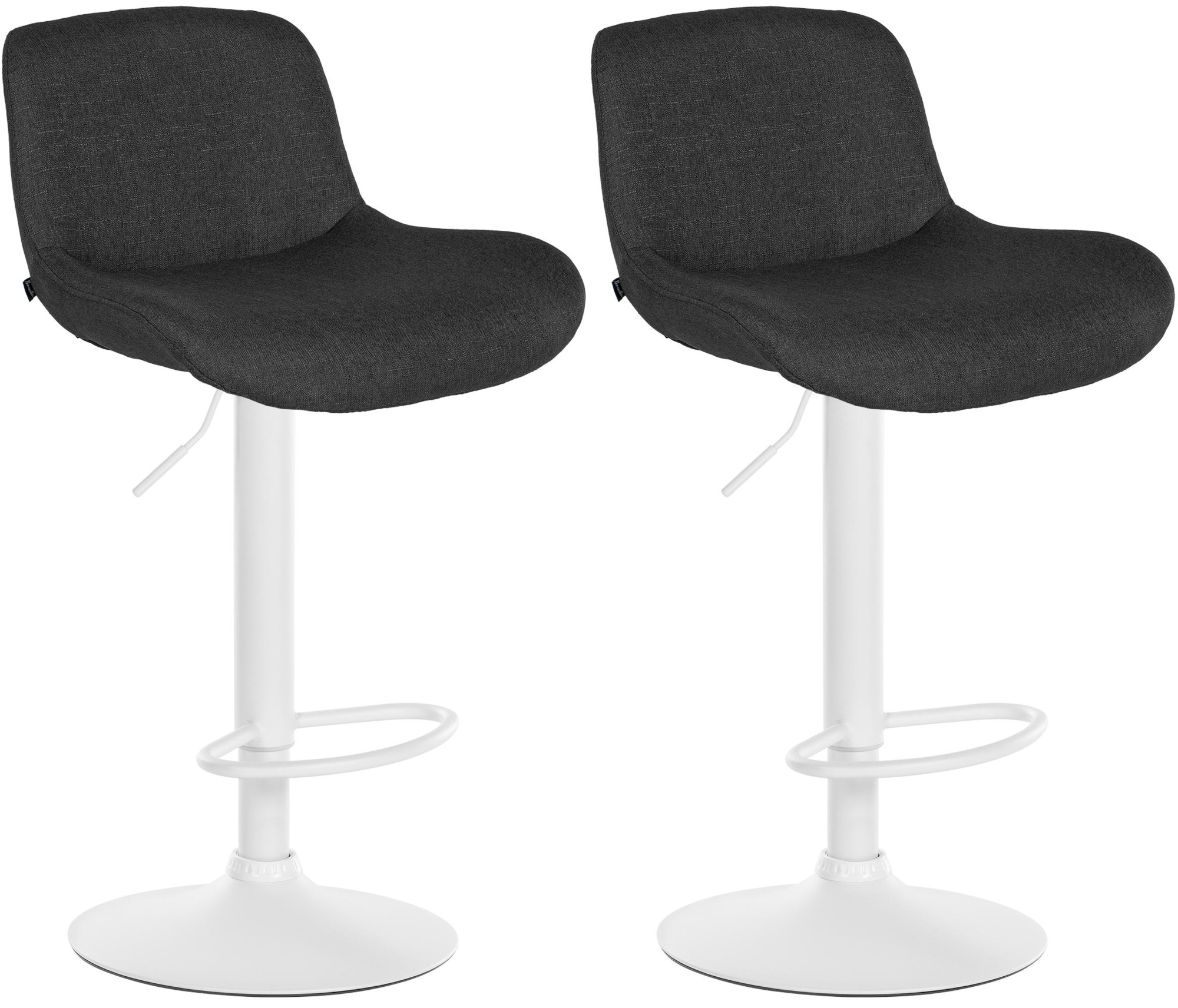 2er Set Barhocker Solon Weiß