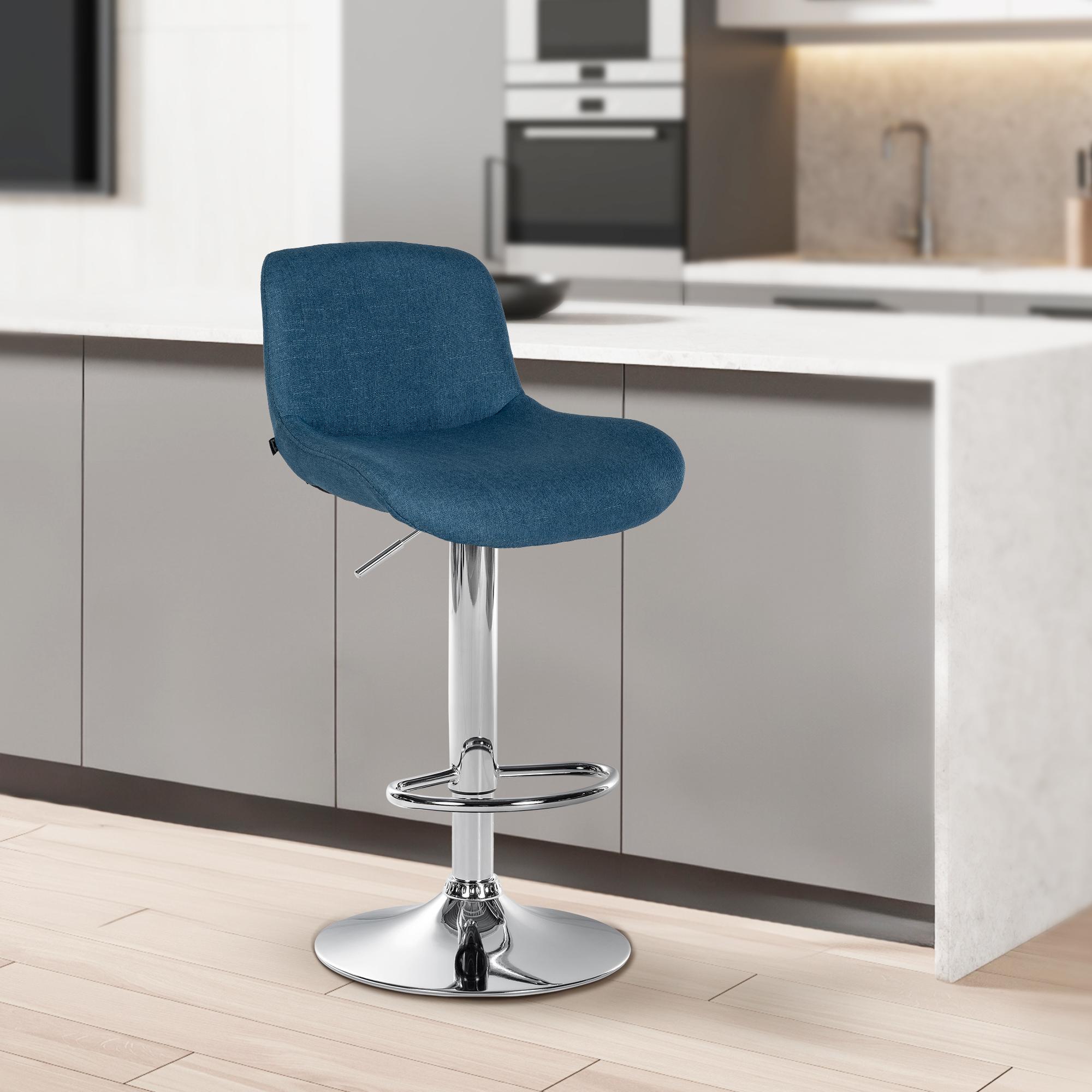 2er Set Barhocker Solon Chrom