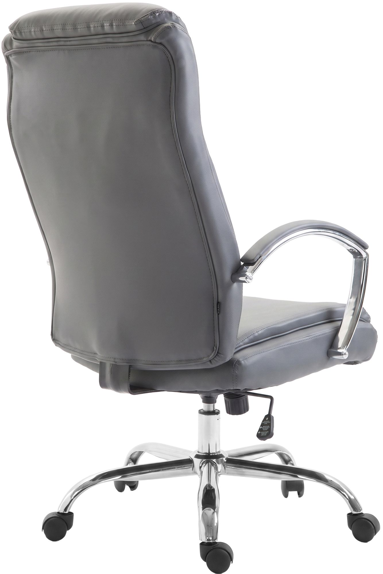 Bürostuhl Arlen Lederoptik grau