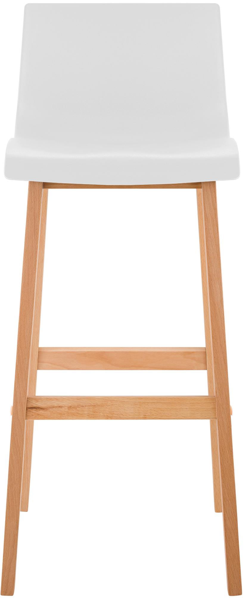 2er Set Barhocker Hover Kunststoff Vierfußgestell Natura